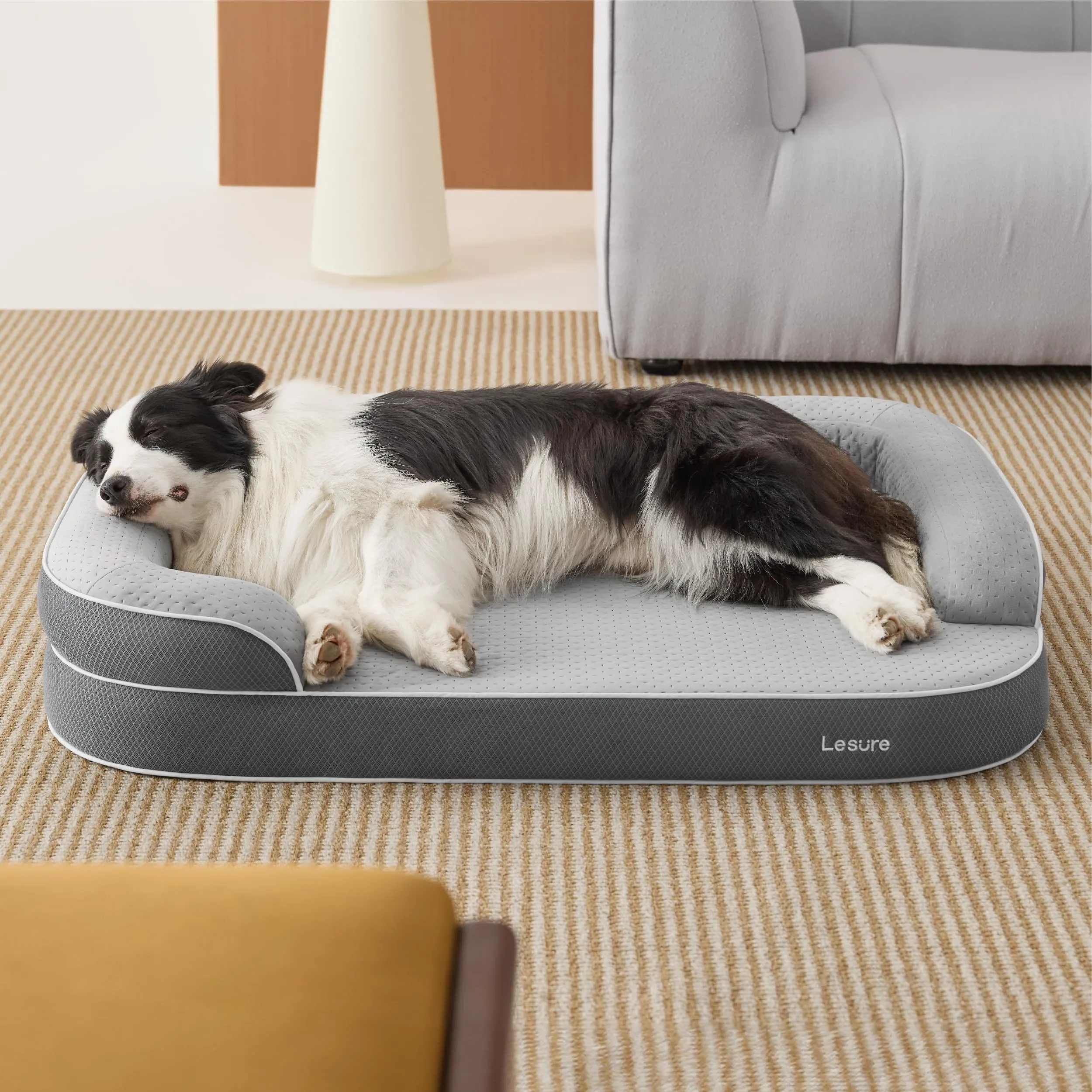 LE SURE RealOrtho Cuccia per cani in memory foam, grande, divano - immagine 7