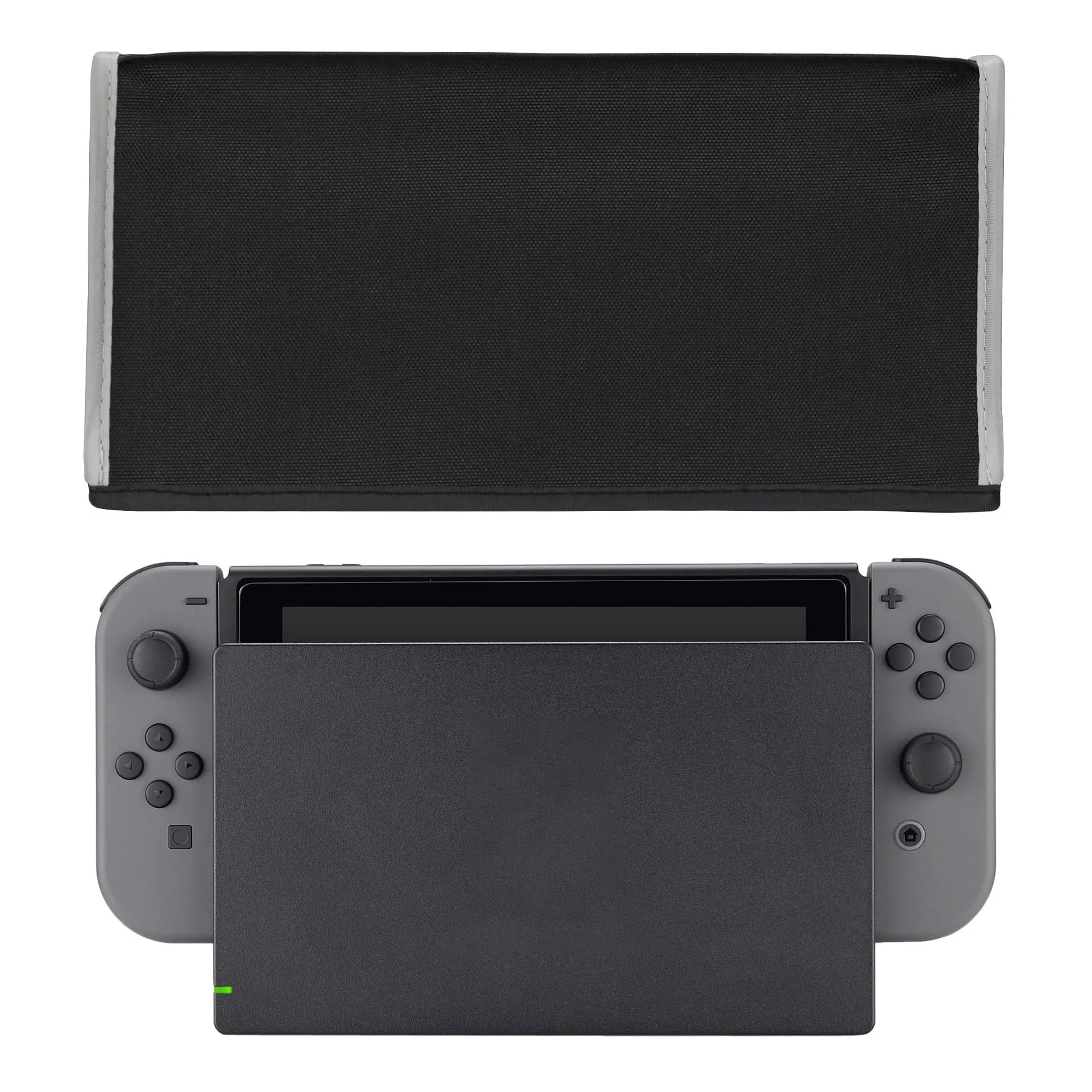 playvital Cover Antipolvere per Nintendo Switch e Switch OLED, Nero e Grigio - immagine 5