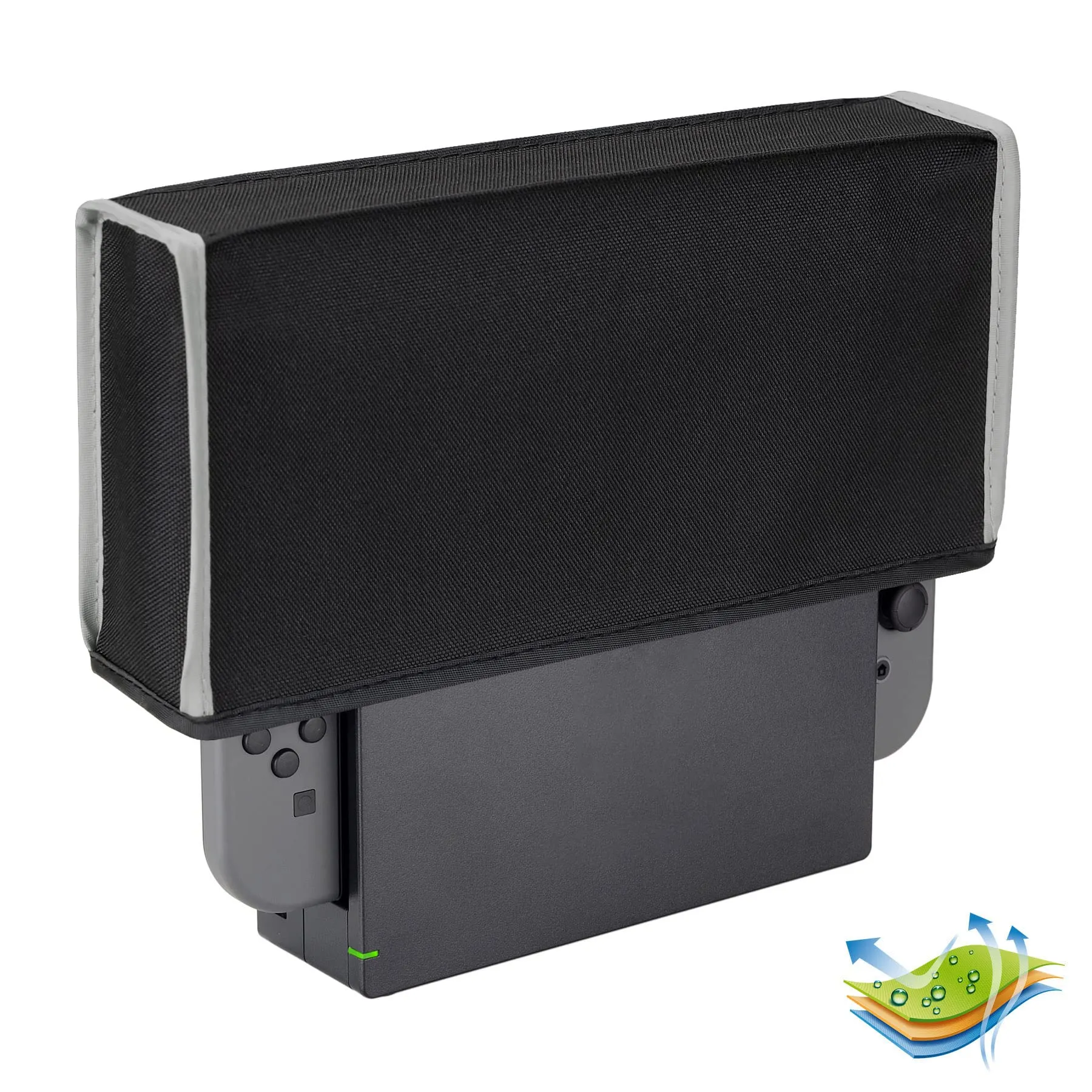 playvital Cover Antipolvere per Nintendo Switch e Switch OLED, Nero e Grigio - immagine 9