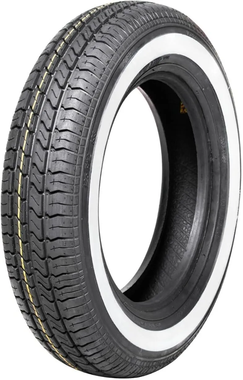 Vee Rubber Kit 4 Pneumatici 125 R12 63S SR12 Fascia Bianca 28mm con 4 Camere d'Aria per Fiat 500 Epoca - immagine 2