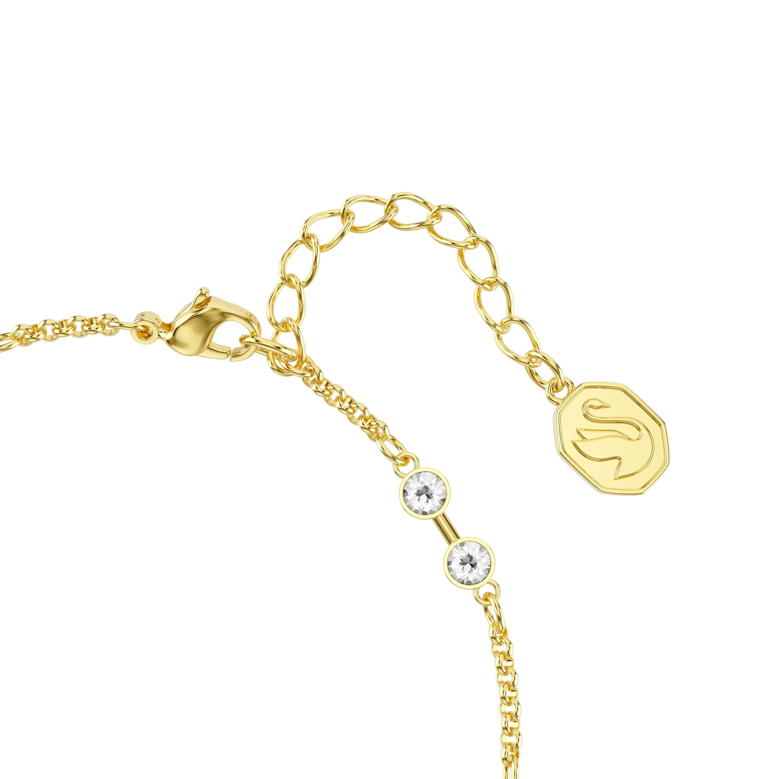 Swarovski Remix Collection Strand Bracciale con Cristalli Taglio Round, Placcatura in Tonalità Oro, 18-21 cm - immagine 3