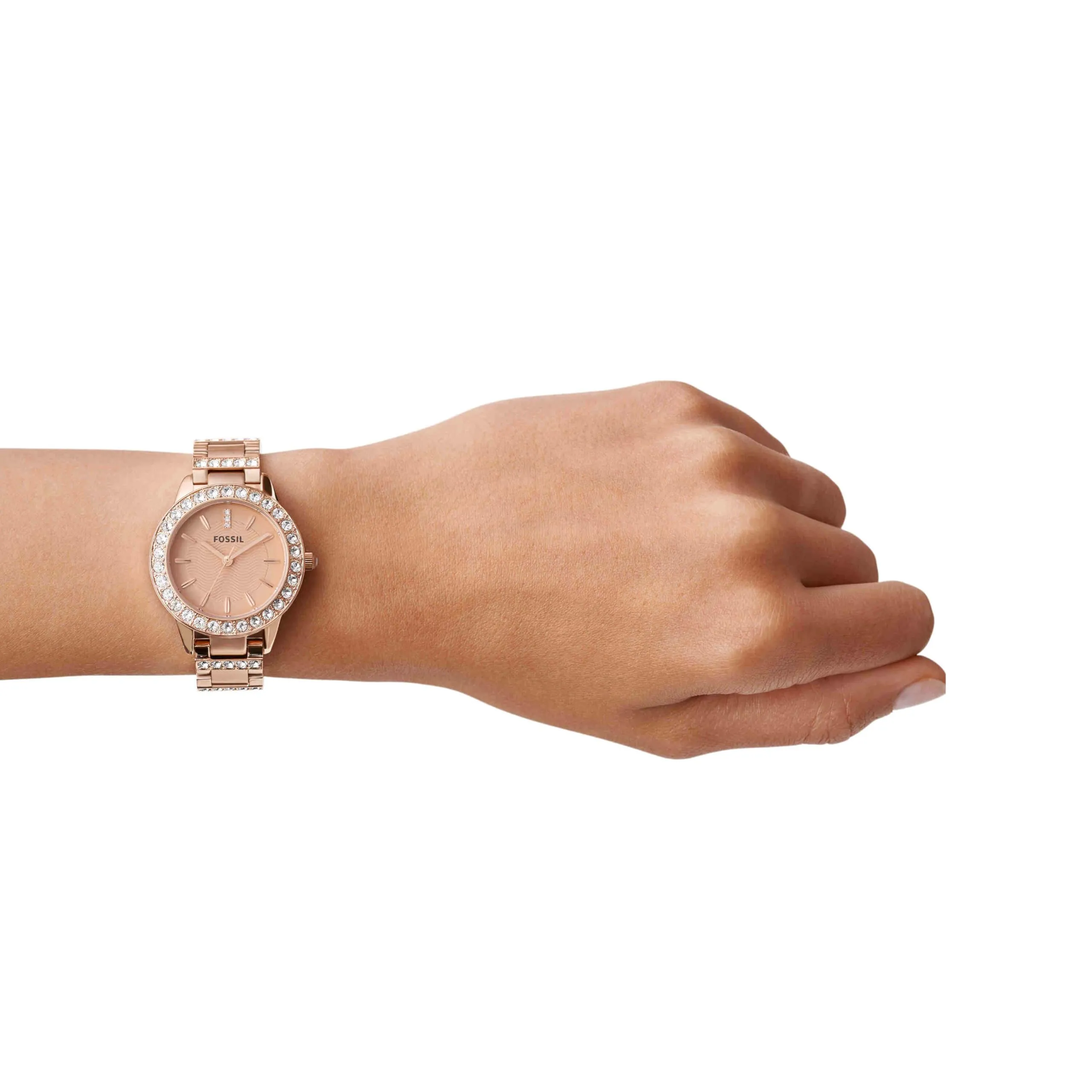 Fossil Jesse Orologio da Donna ES3020 Oro Rosa e Glitter - immagine 2