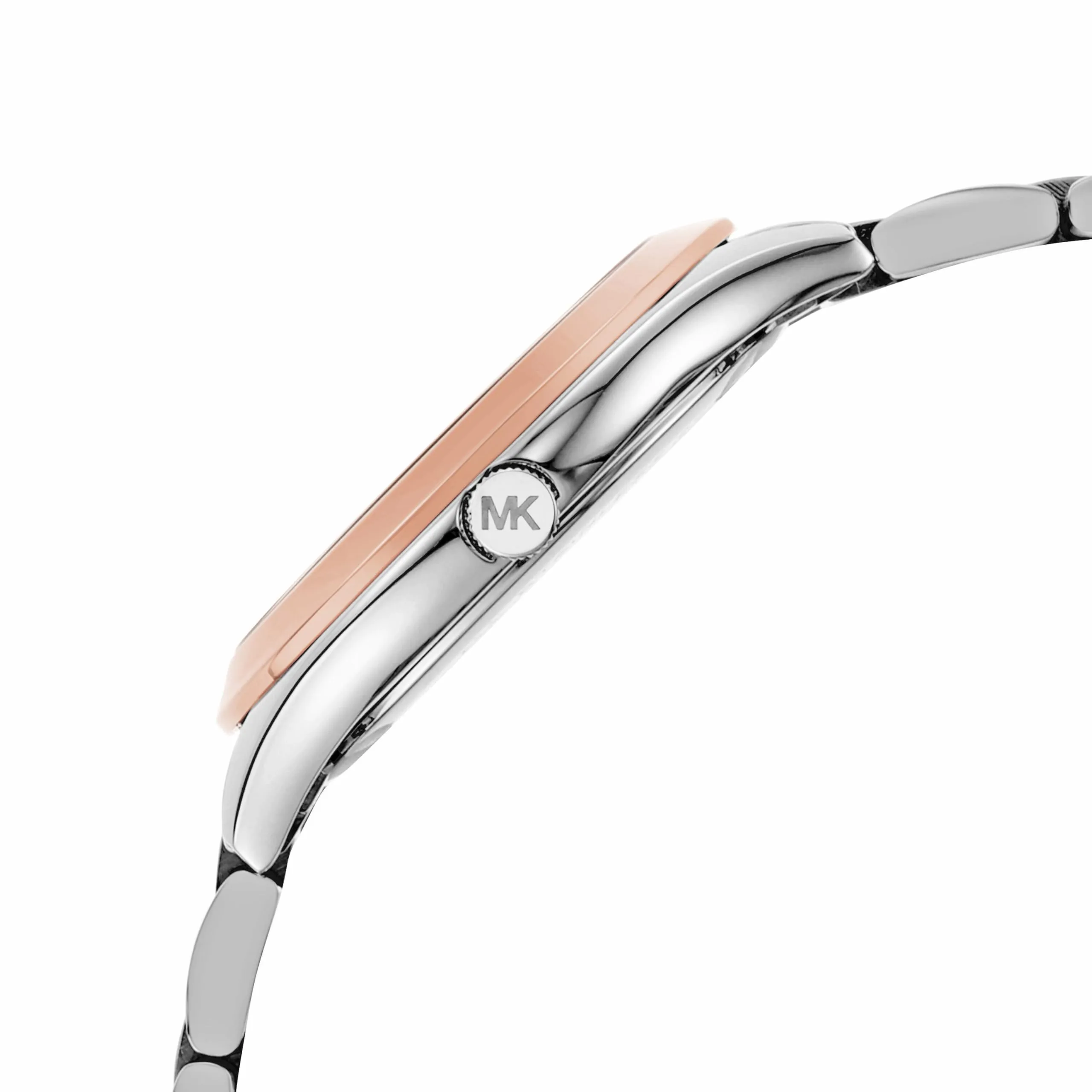 Michael Kors Slim Runway Orologio da Donna MK3514, 33 mm, Acciaio Inossidabile, Argento e Oro Rosa - immagine 4