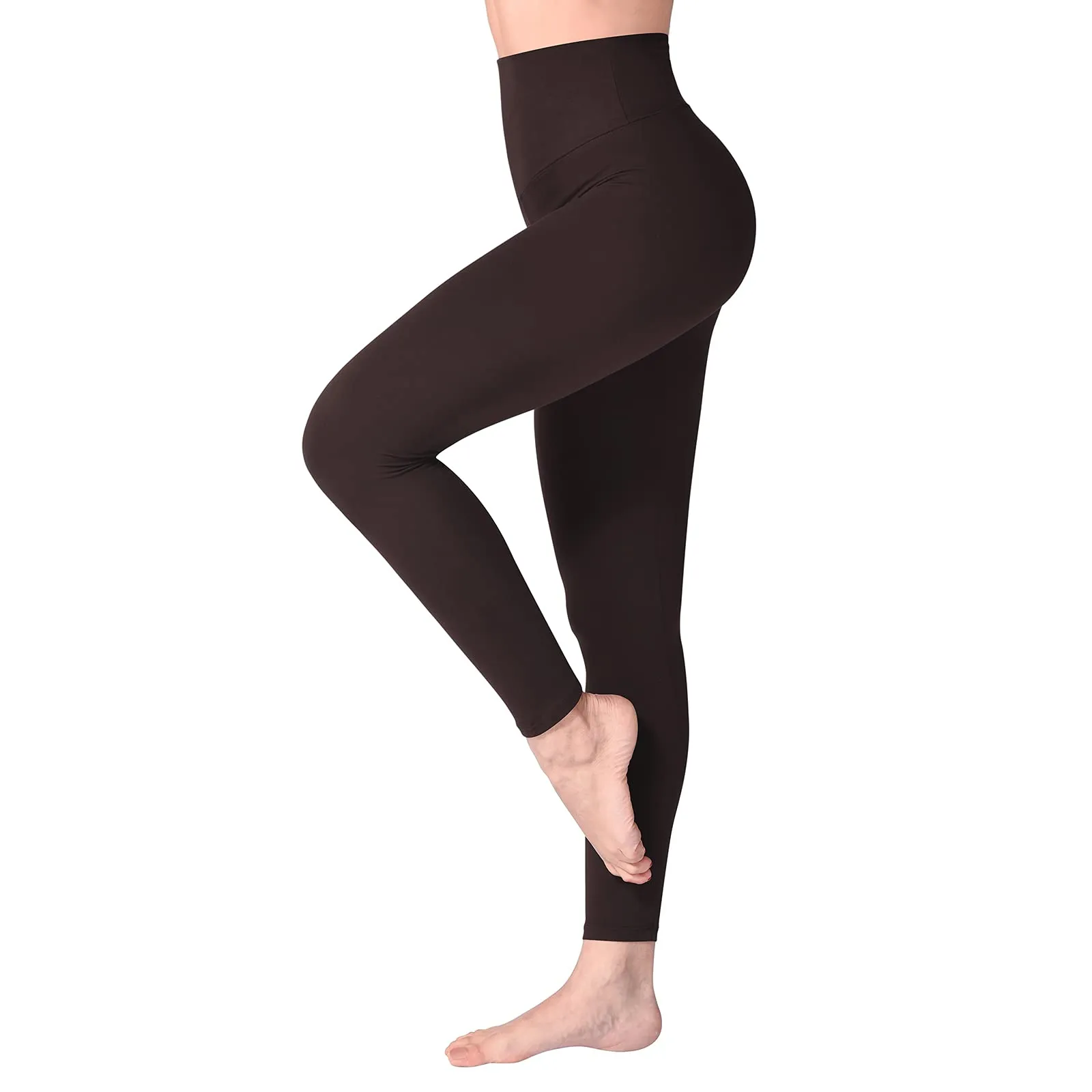 SINOPHANT Leggins Donna Vita Alta Sportivi Marrone 3XL - immagine 1
