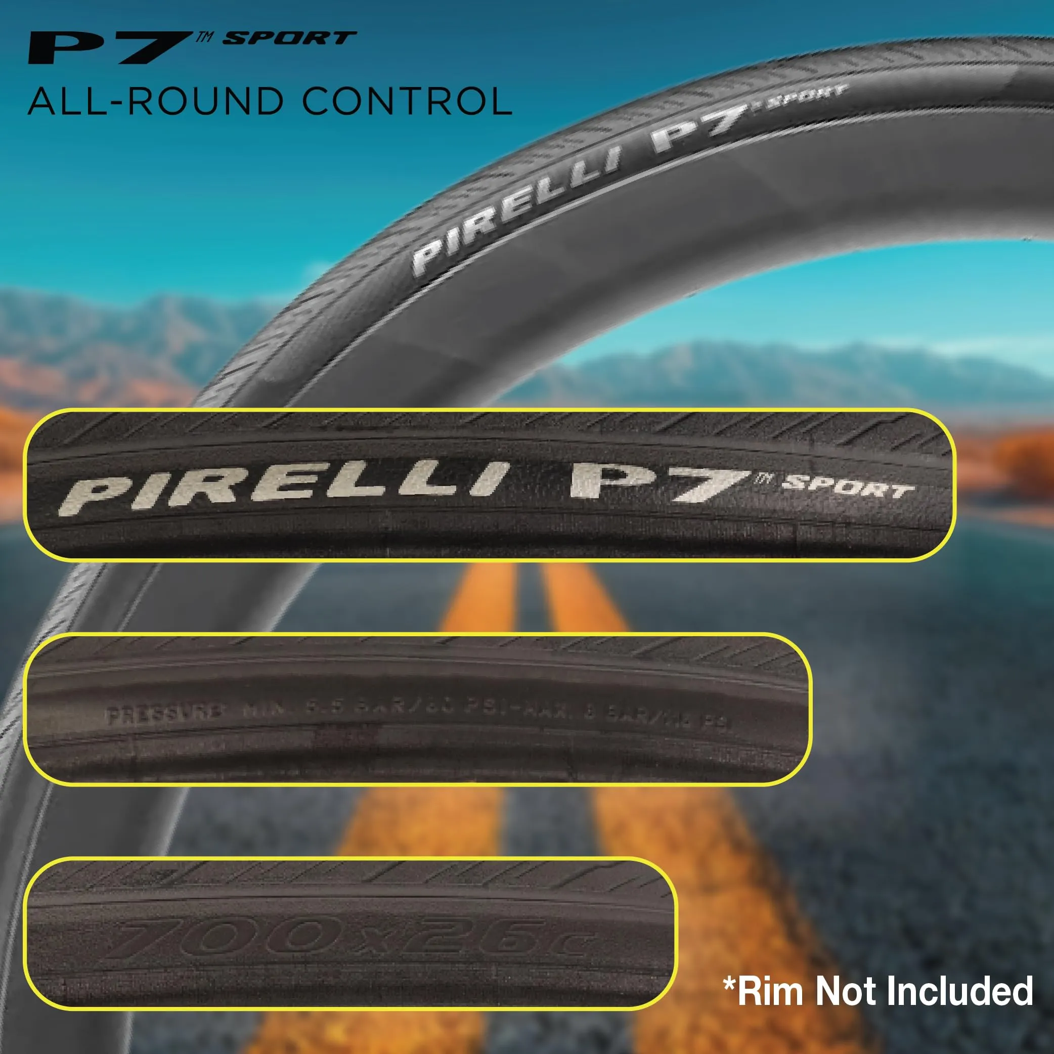 Pirelli P7 Sport, Nero, 26 - 622 - immagine 2