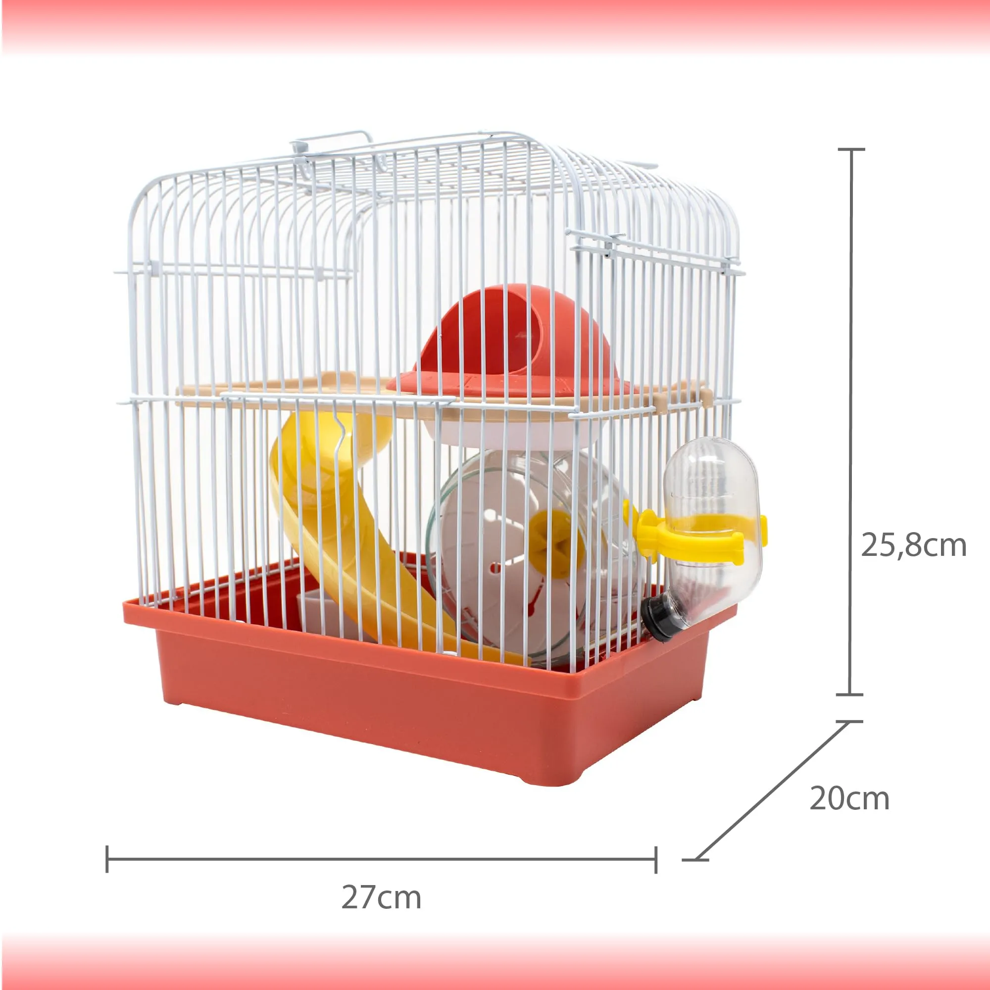 ICA HAM15 Gabbia Play Garden in Metallo Grande Modello Dritto - immagine 6