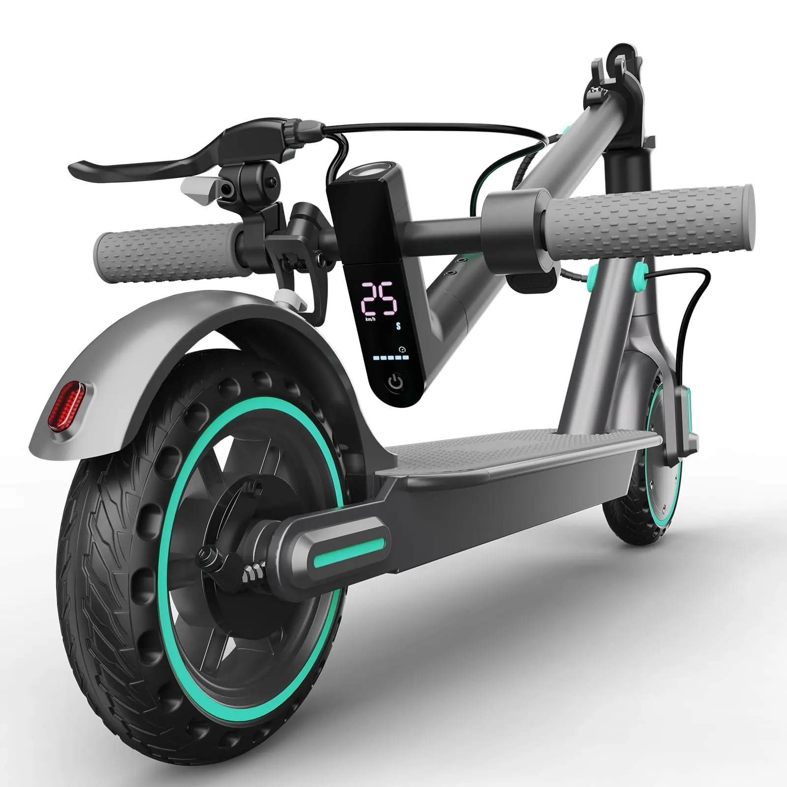 Kalorace V8 Monopattino Elettrico per Adulti, Motore 500W, Velocità 25km/h, Autonomia 48km, Pneumatici ad Aria da 10", Controllo App - immagine 1