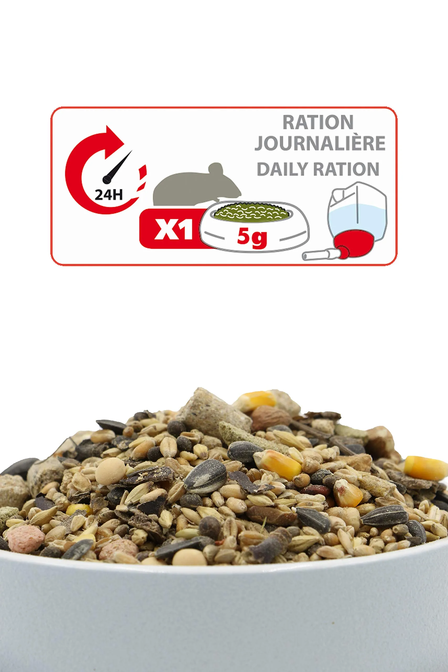 Aimé Nutri'Balance Savour Mix Cibo per Criceti e Gerbilli, 900g - immagine 5
