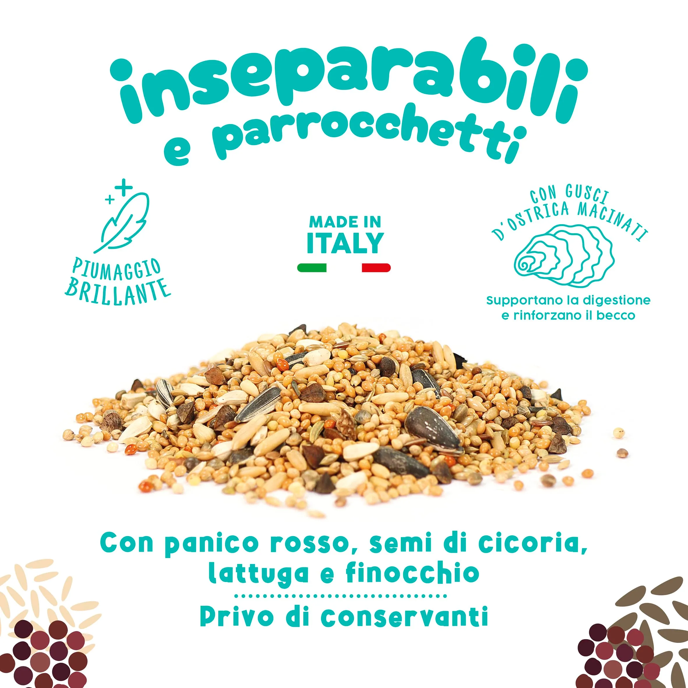 Best Friend Mangime Completo per Inseparabili e Parrocchetti con Cardo Mariano, 2 x 500 g - immagine 5