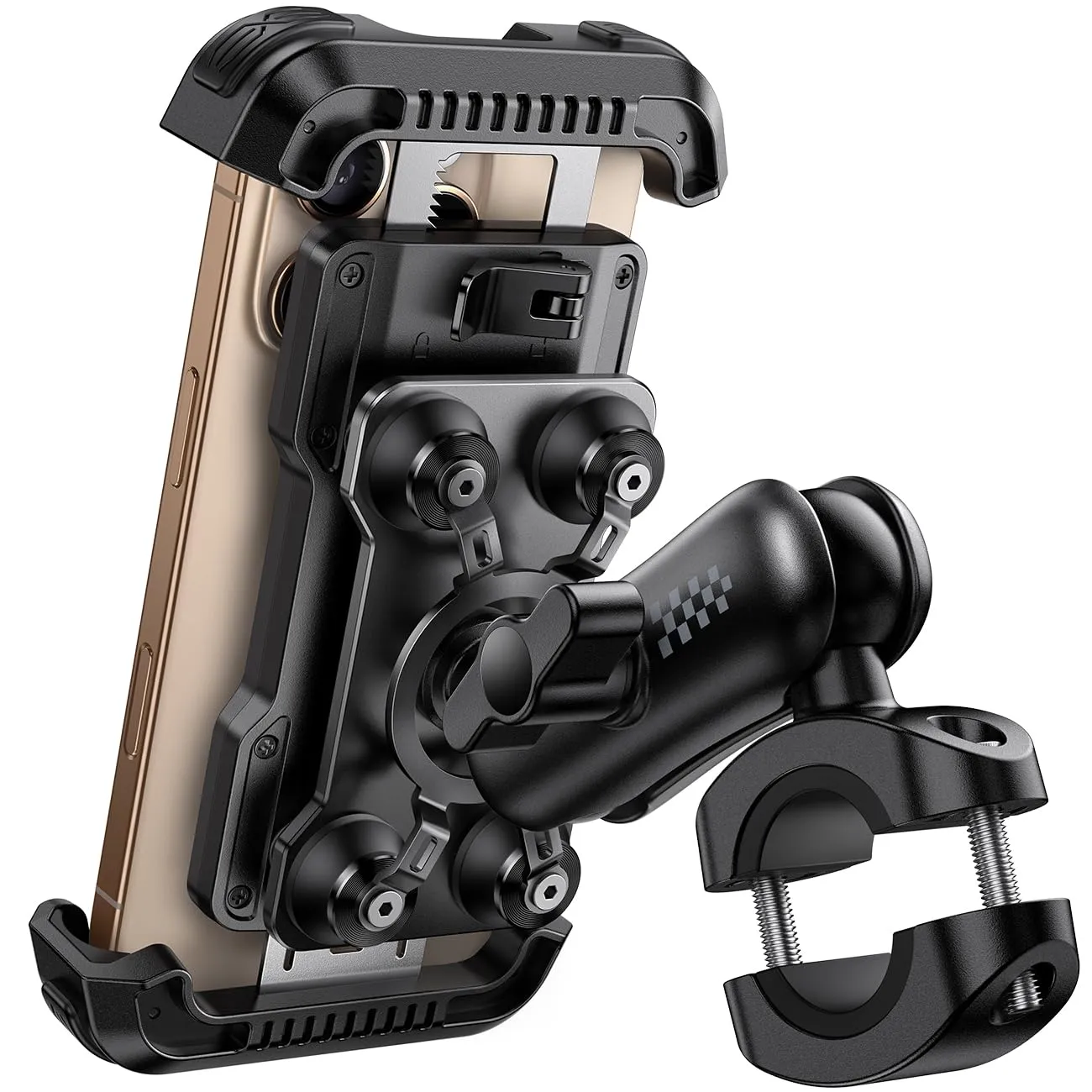 Lamicall Supporto Telefono Moto Antifurto con Doppio Antivibrazione - immagine 1