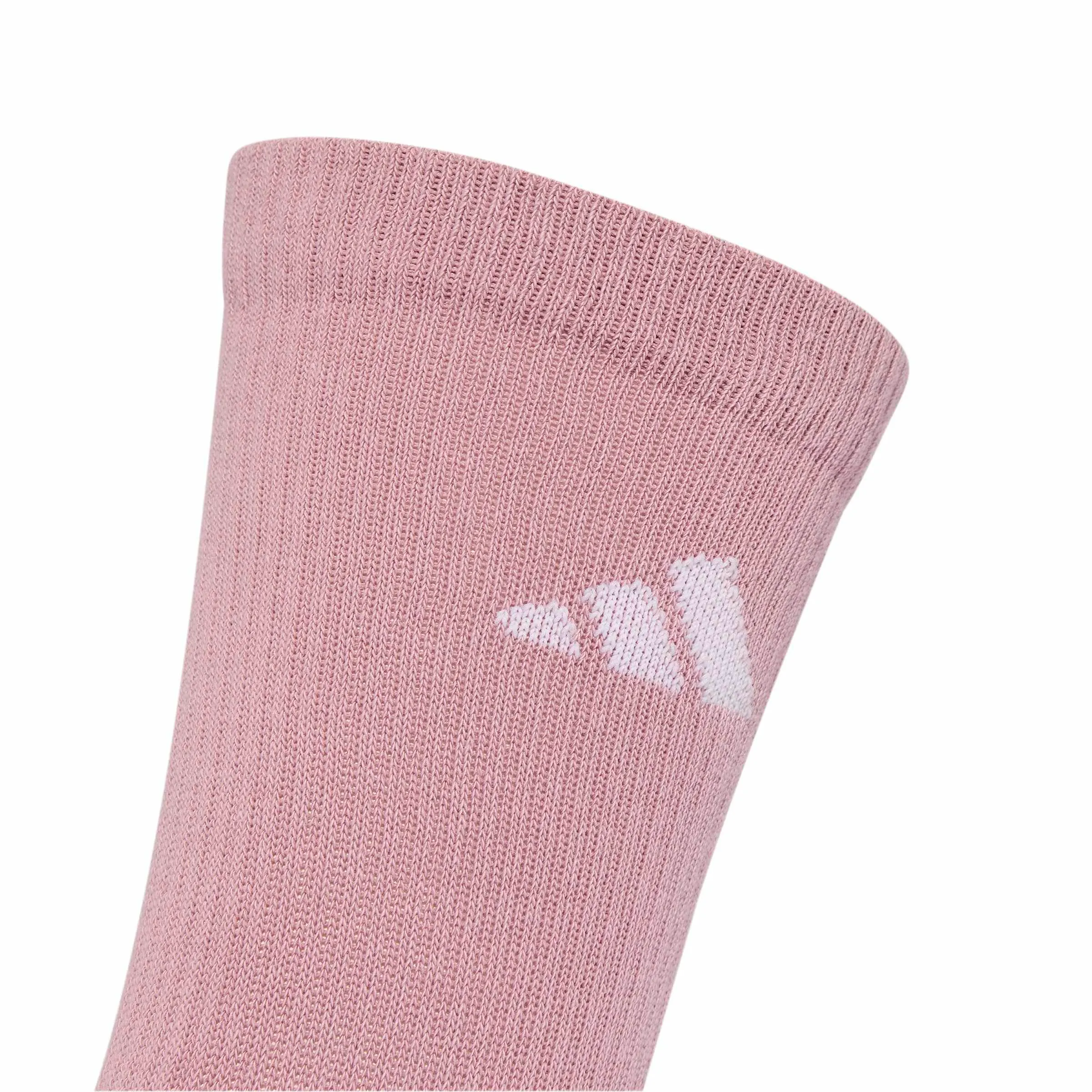 adidas Cushioned Sportswear Crew Socks 3 Pair Pack, Magic Mauve/White/Halo Green/Grey Four, S - immagine 4