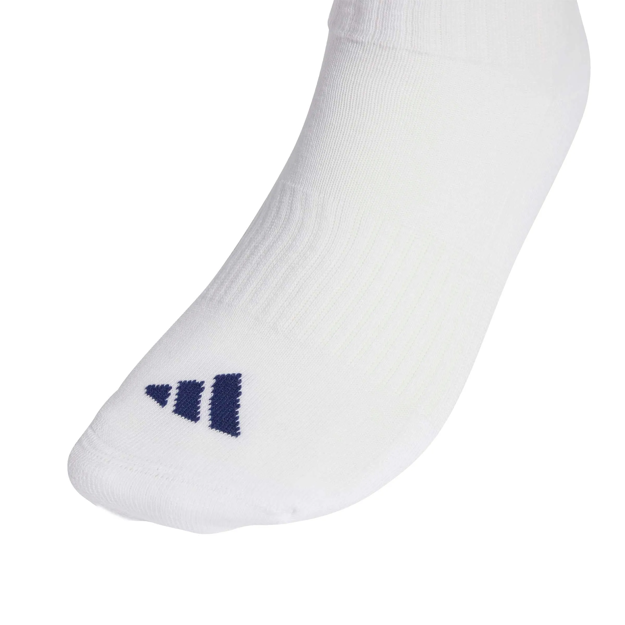 adidas 3Stripes Cushioned Sportswear Crew Socks, 3 Pair Pack, Dark Blue/Team Power Red 2/White, 34-36 - immagine 4