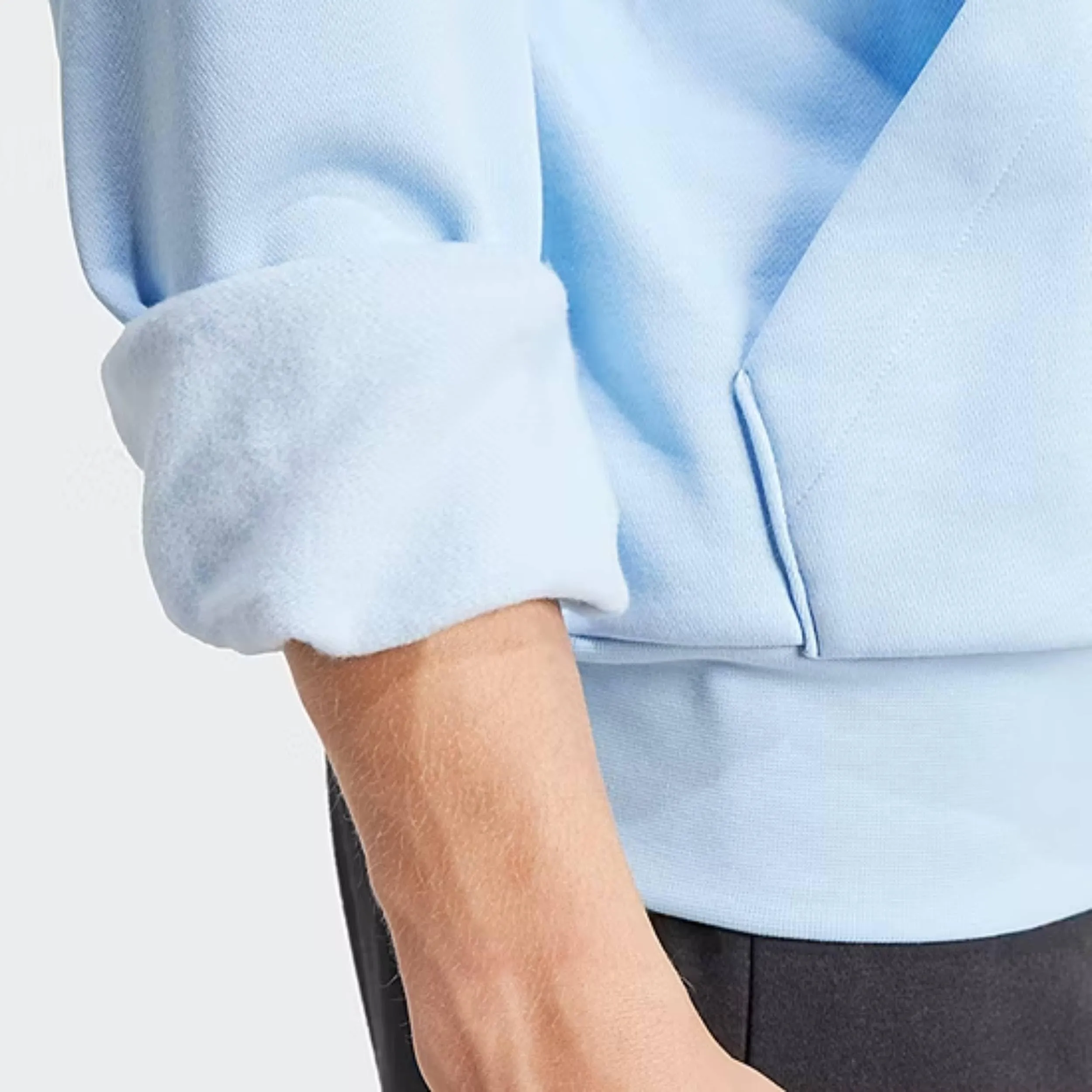 adidas Essentials Felpa con Cappuccio da Uomo, Glow Blue/Nero, XXL - immagine 4