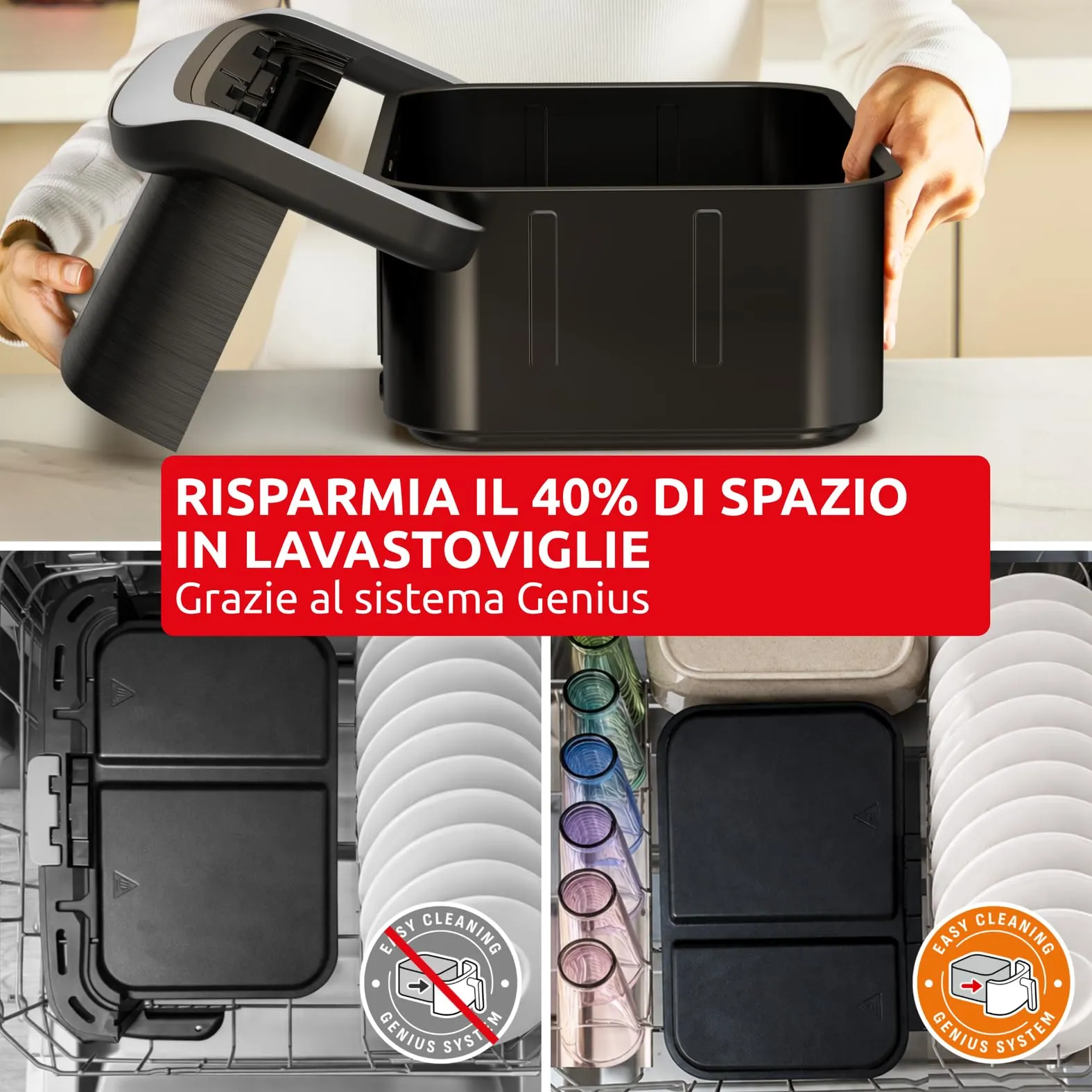 Moulinex Ever Fry Dual Flex Friggitrice ad Aria 9L EZ9288F0 - immagine 6