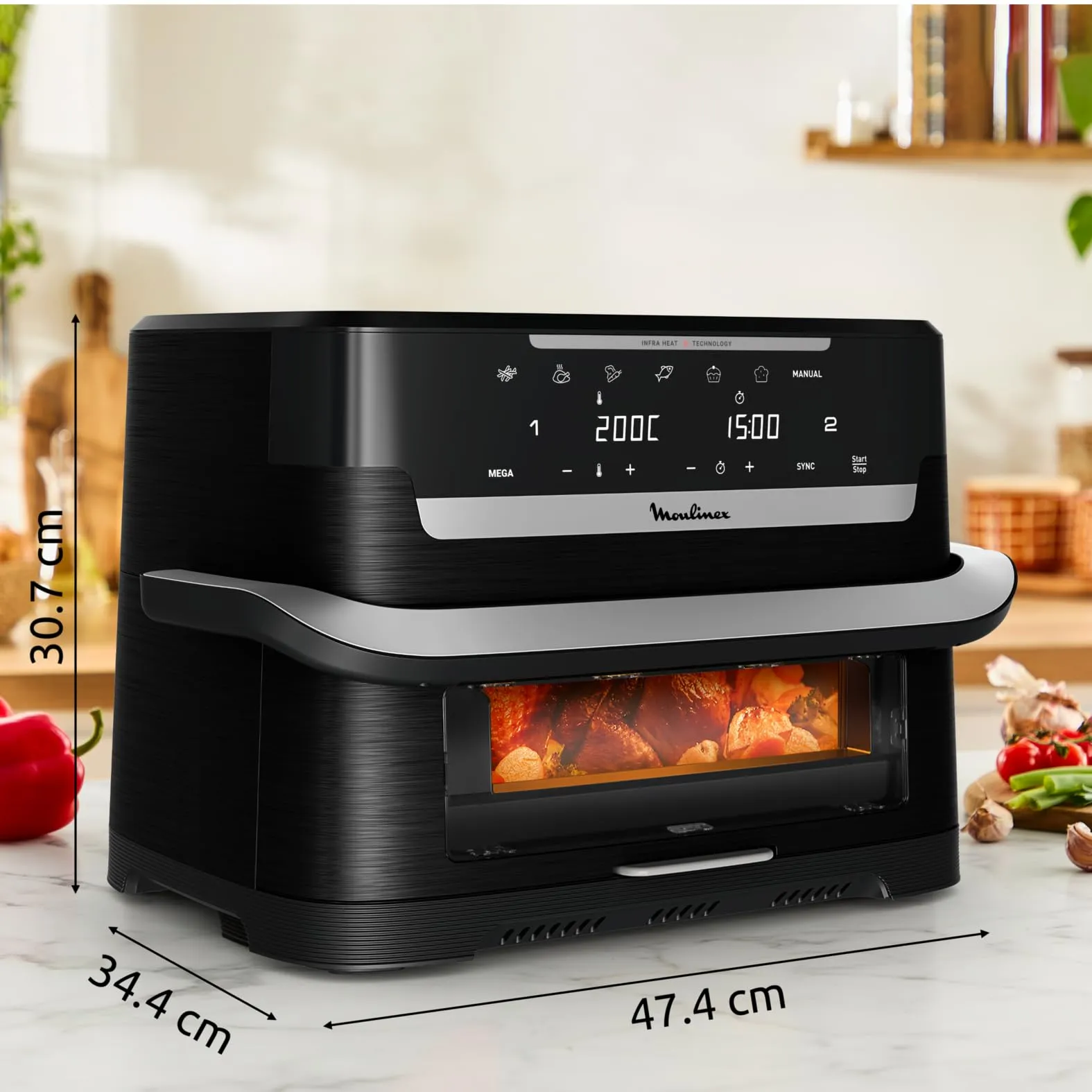 Moulinex Ever Fry Dual Flex Friggitrice ad Aria 9L EZ9288F0 - immagine 8