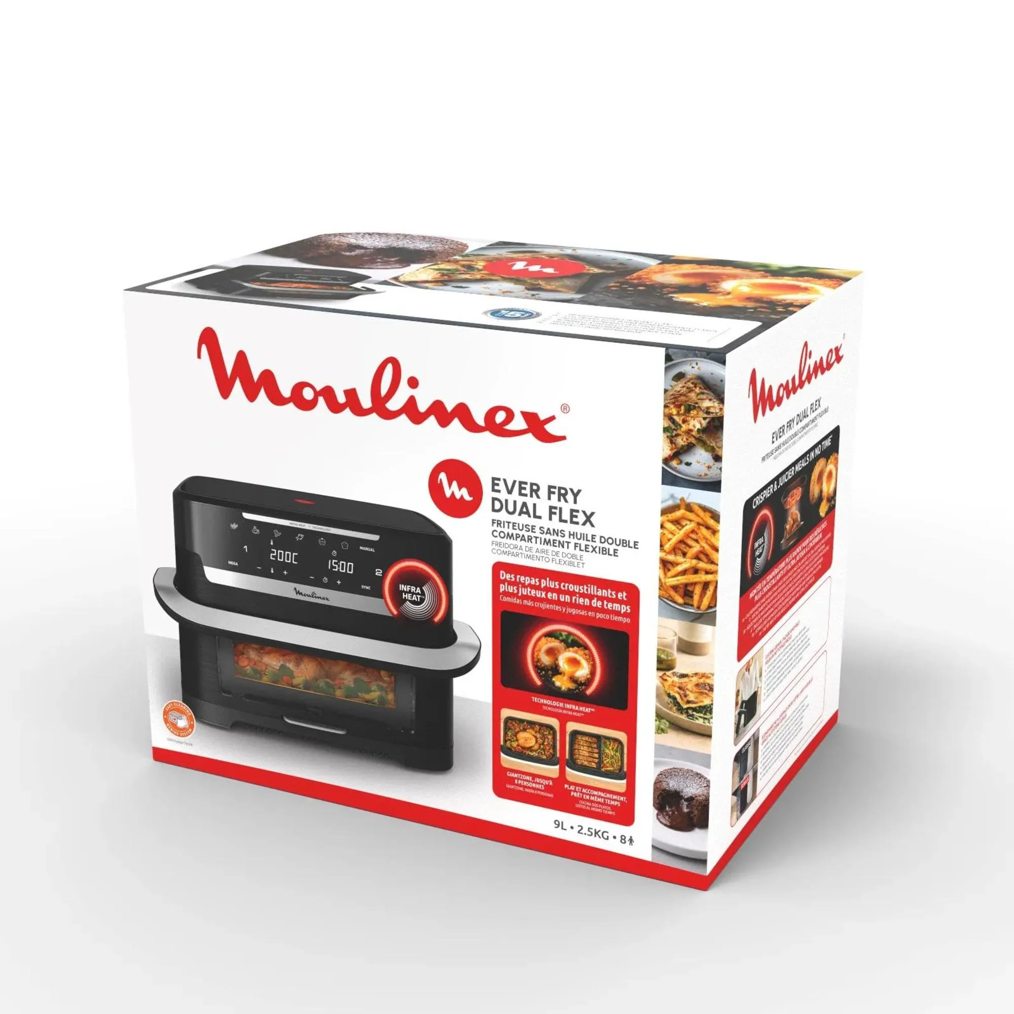 Moulinex Ever Fry Dual Flex Friggitrice ad Aria 9L EZ9288F0 - immagine 9