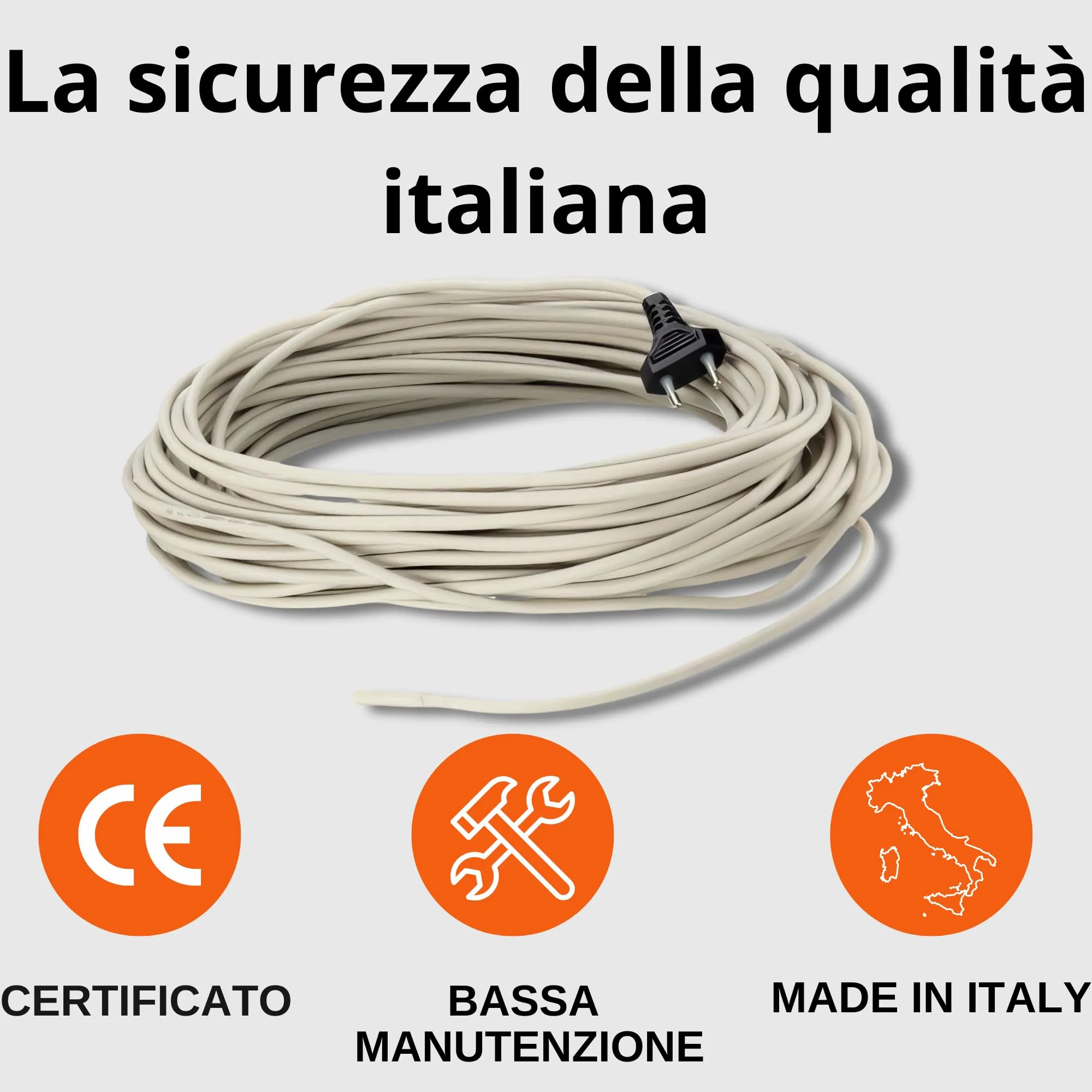 Pet Tribe Cavo Riscaldante 80W 6m Waterproof Doppio Rivestimento in Silicone con Sondino Incorporato PT47039 - immagine 6