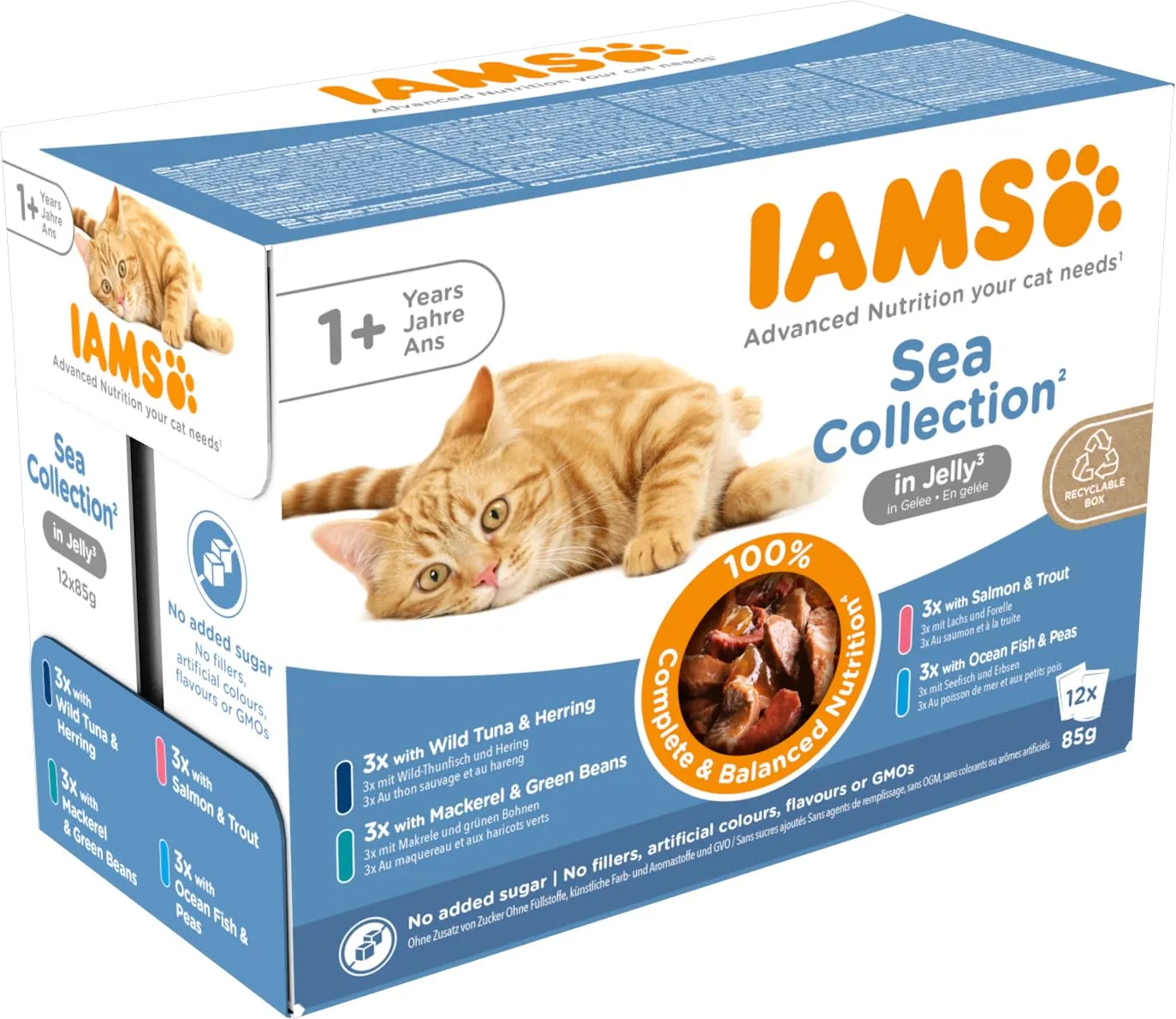 IAMS Delights Sea Collection Cibo Umido per Gatti in Gelatina, 12 x 85 g - immagine 7