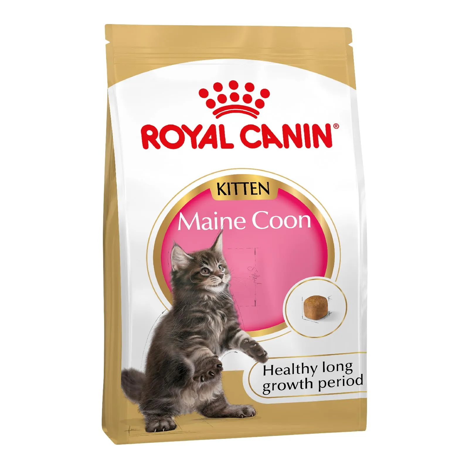 Royal Canin Maine Coon Kitten Dry Cat Food, 400 g - immagine 1