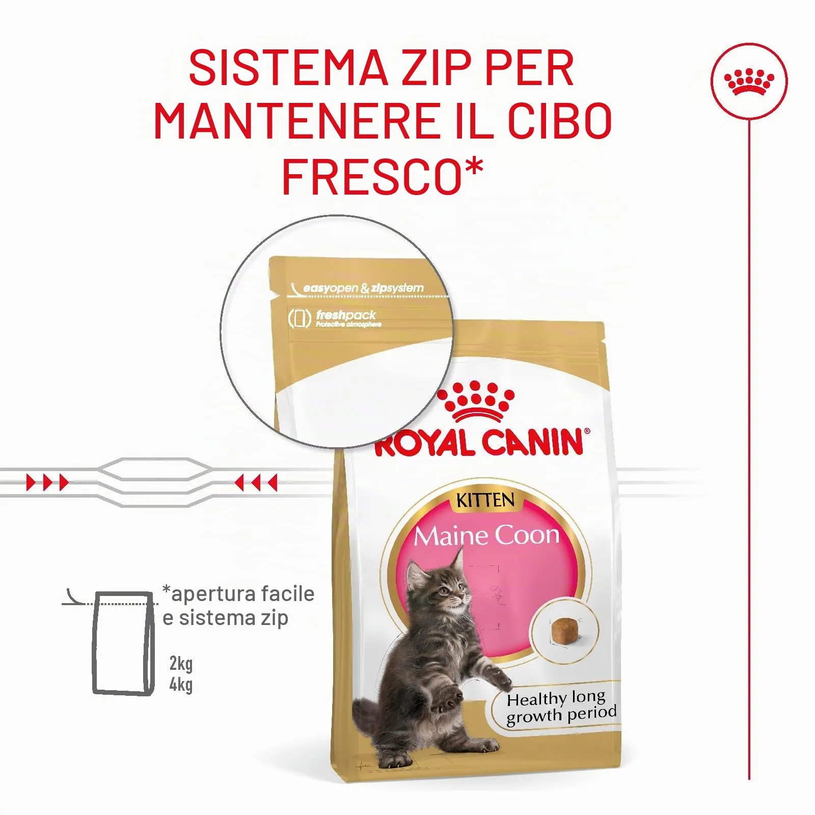 Royal Canin Maine Coon Kitten Dry Cat Food, 400 g - immagine 10