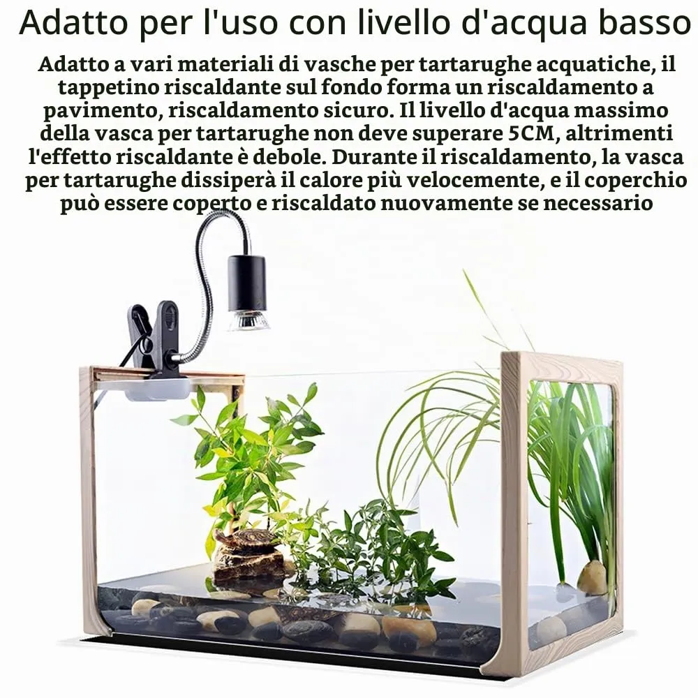 Geoyien Tappetino riscaldante per rettili, 28x28cm, 25-35W, 220V-240V - immagine 6