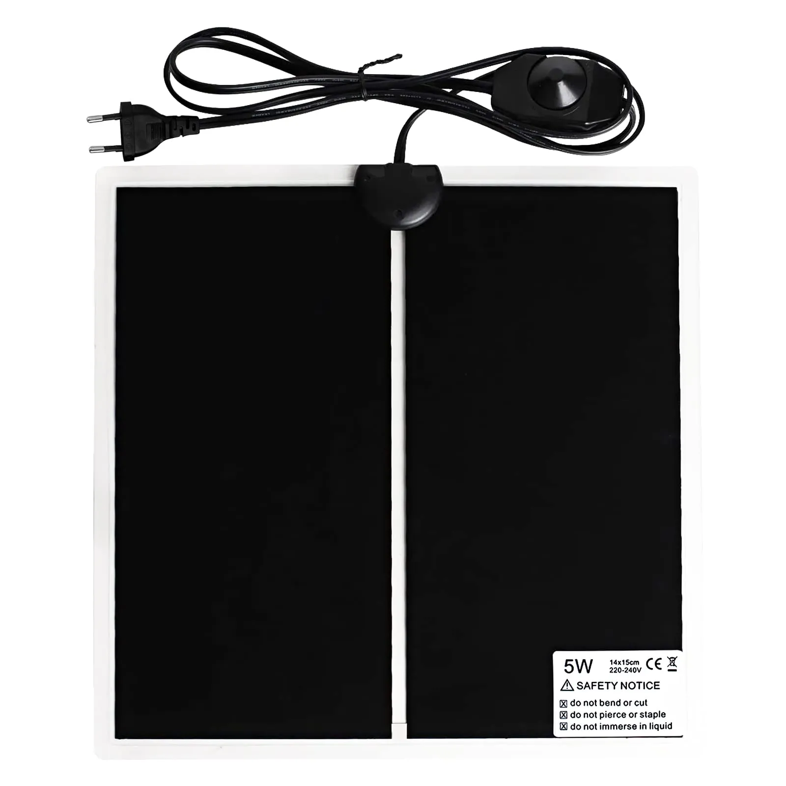 Geoyien Tappetino Riscaldante per Rettili, 15x14cm, 7-10W, 220V-240V - immagine 1