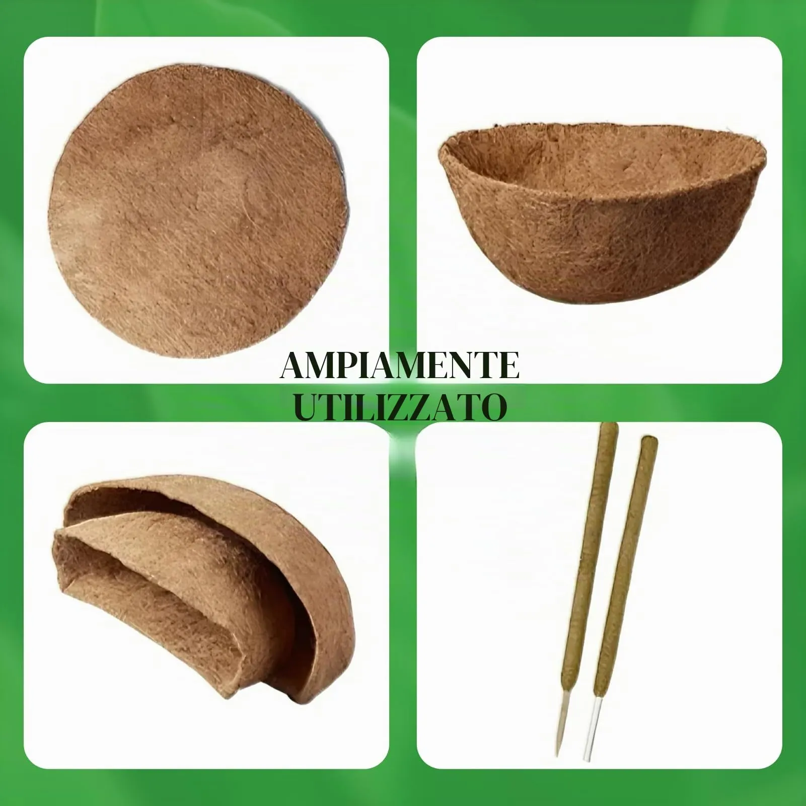 Flewdart Rotolo di Fibra di Cocco Naturale Carbonizzata 30x120 cm per Rettili e Giardinaggio - immagine 5