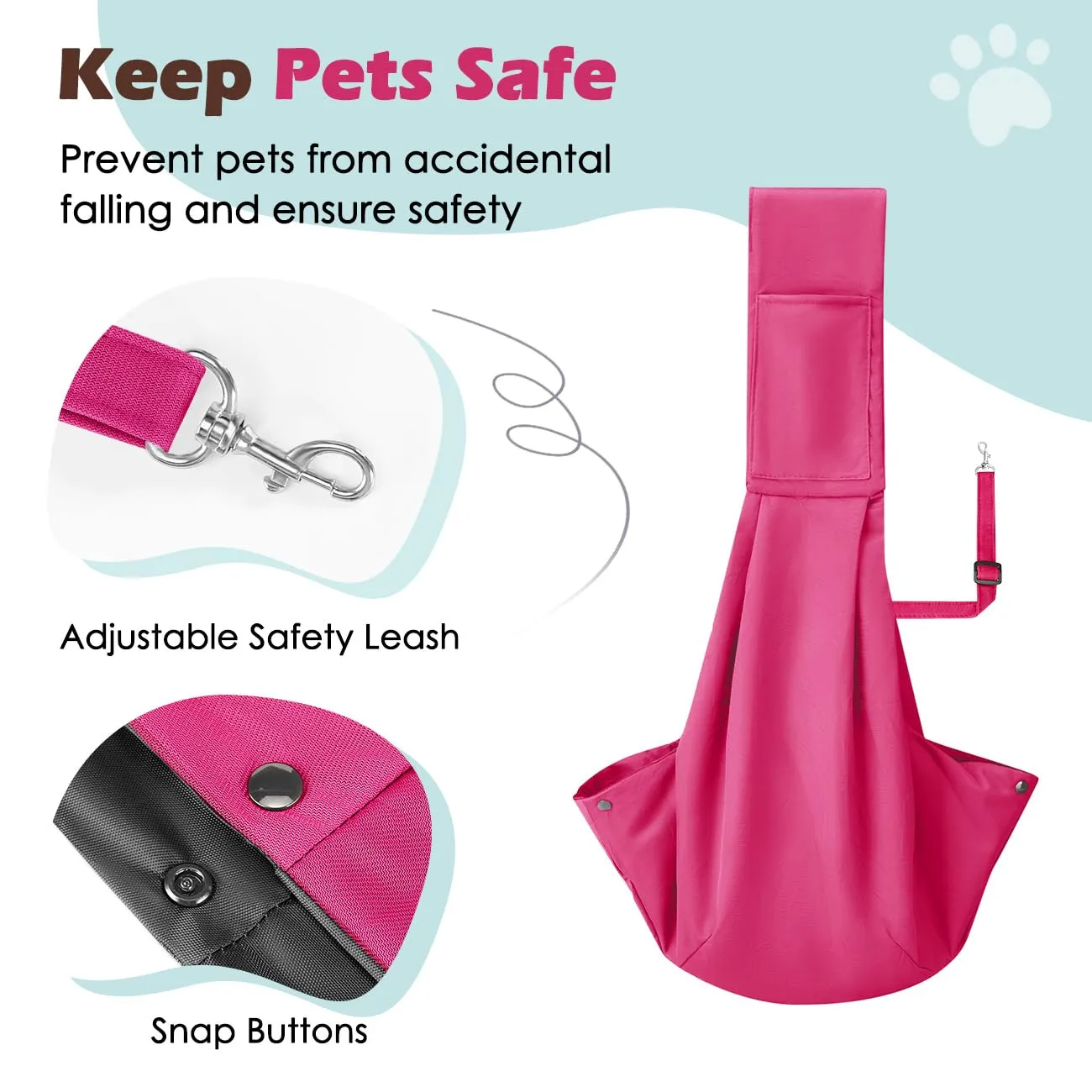 Pawaboo Fascia Trasportino per Cane Piccolo - immagine 4