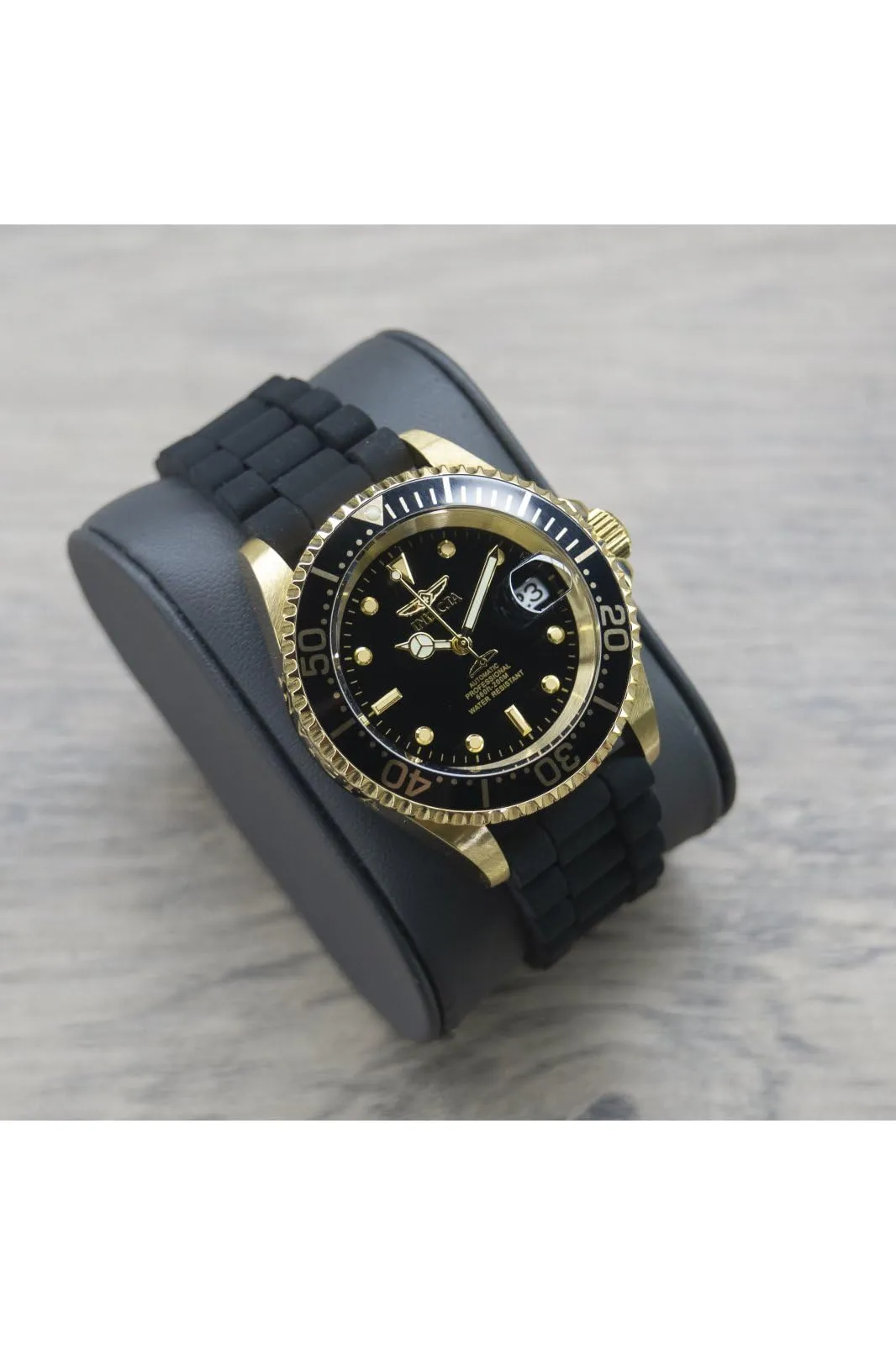 Invicta Pro Diver 23681 Orologio da uomo in acciaio inossidabile, automatico, 40 mm, Oro/Nero - immagine 2
