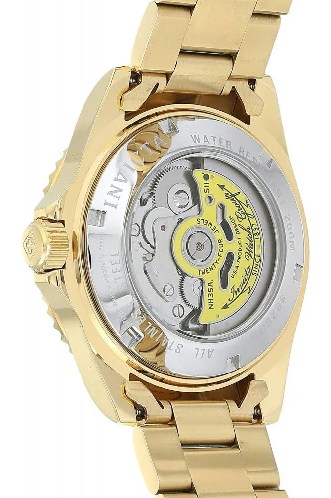 Invicta Pro Diver 8929OB Orologio da Uomo Automatico in Acciaio Inossidabile 40 mm Oro/Nero - immagine 3