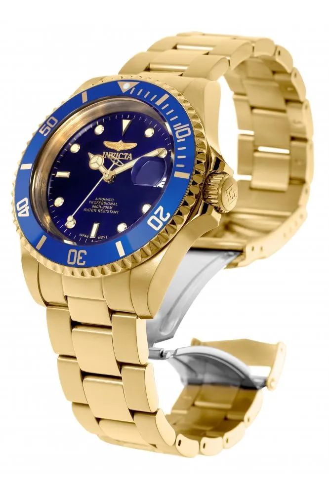 Invicta Pro Diver 8930OB Orologio da uomo automatico in acciaio inossidabile 40 mm, Oro/Blu - immagine 2