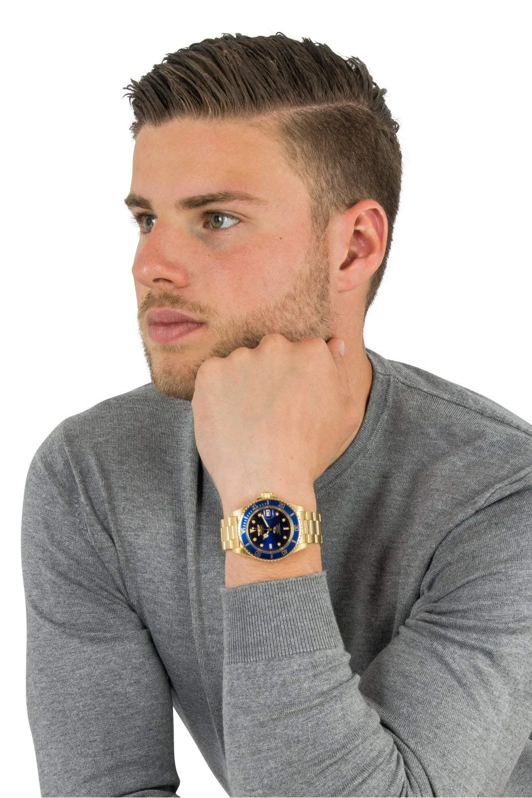 Invicta Pro Diver 8930OB Orologio da uomo automatico in acciaio inossidabile 40 mm, Oro/Blu - immagine 5