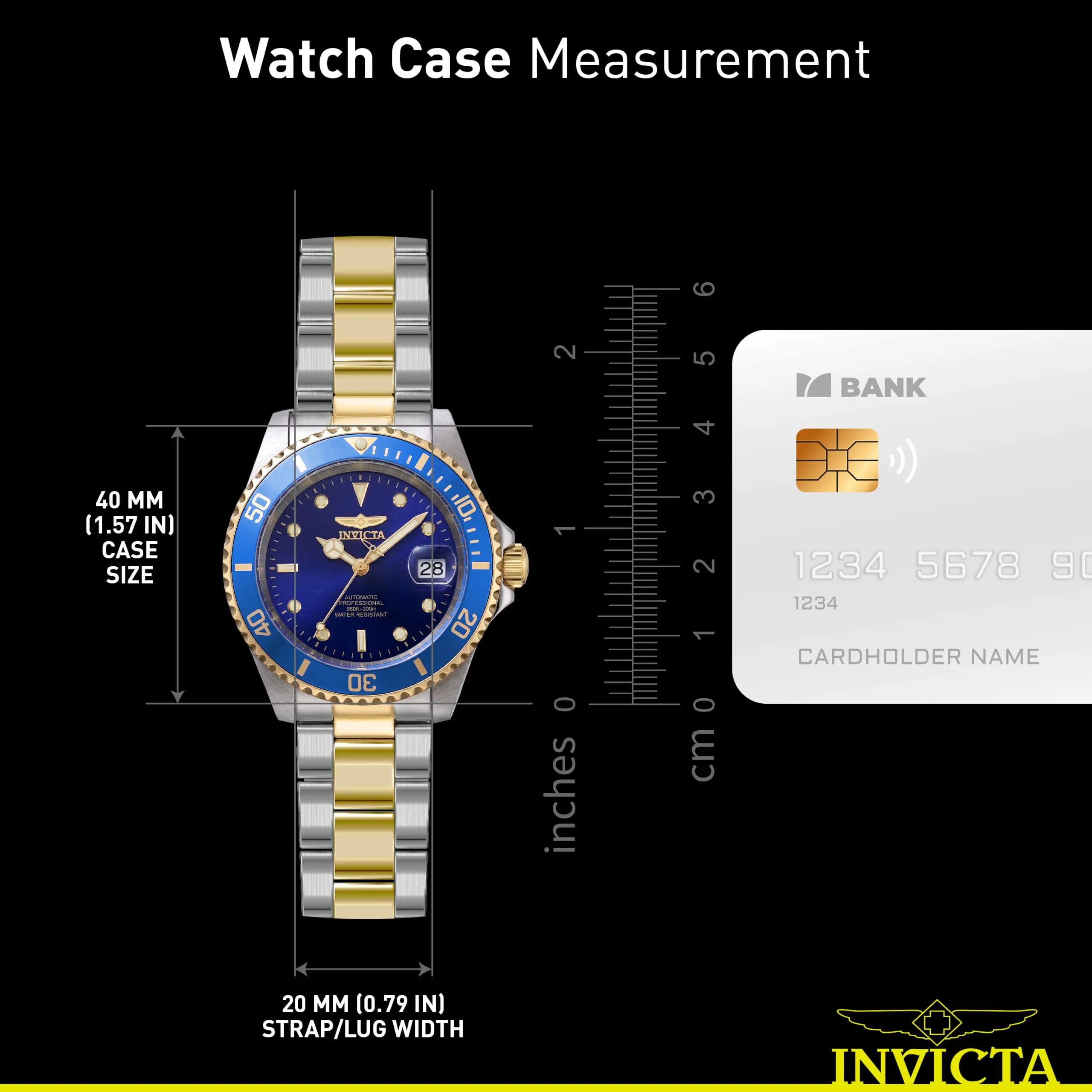 Invicta Pro Diver 8928OB Orologio da uomo Automatico 40 mm Bicolore / Blu - immagine 7