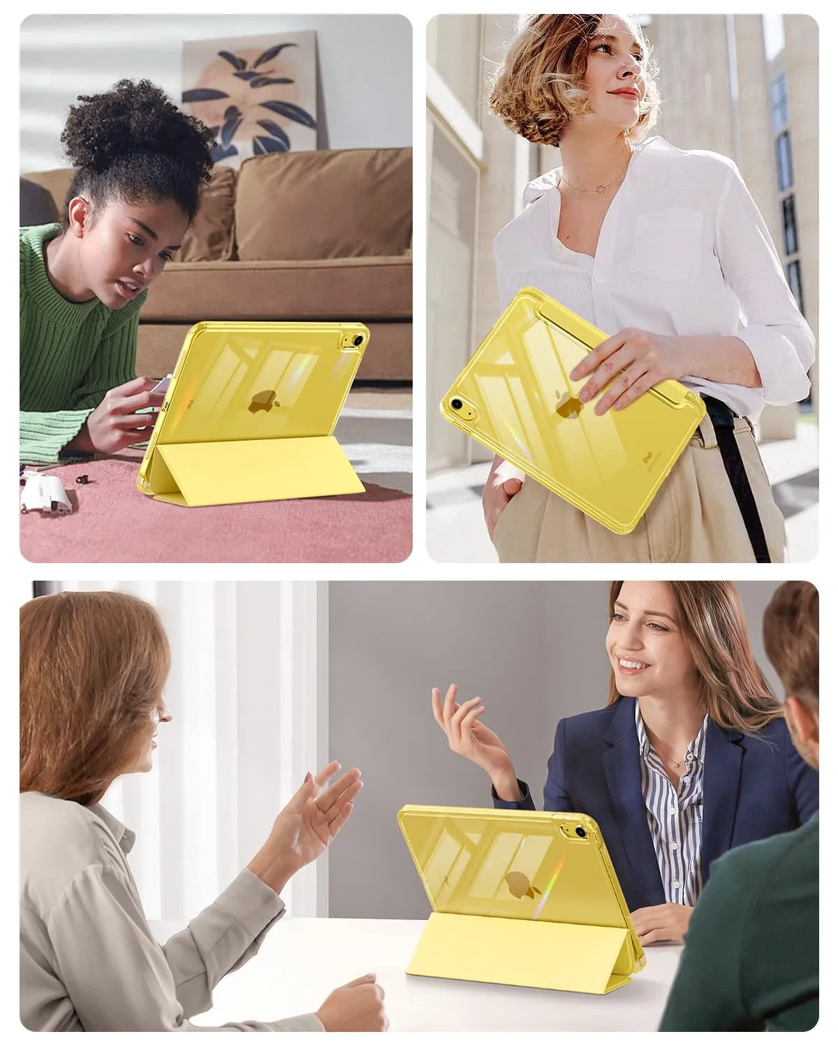 MoKo Cover for iPad 11th Gen 11" and 10th Gen 10.9", Giallo Chiaro - immagine 9