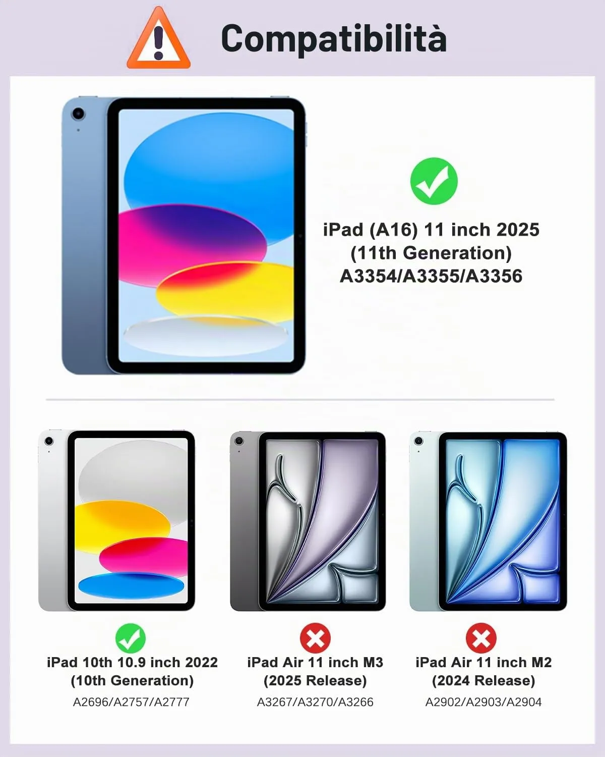 MoKo Custodia per iPad 11ª Gen 11" e 10ª Gen 10,9", Lilla - immagine 2