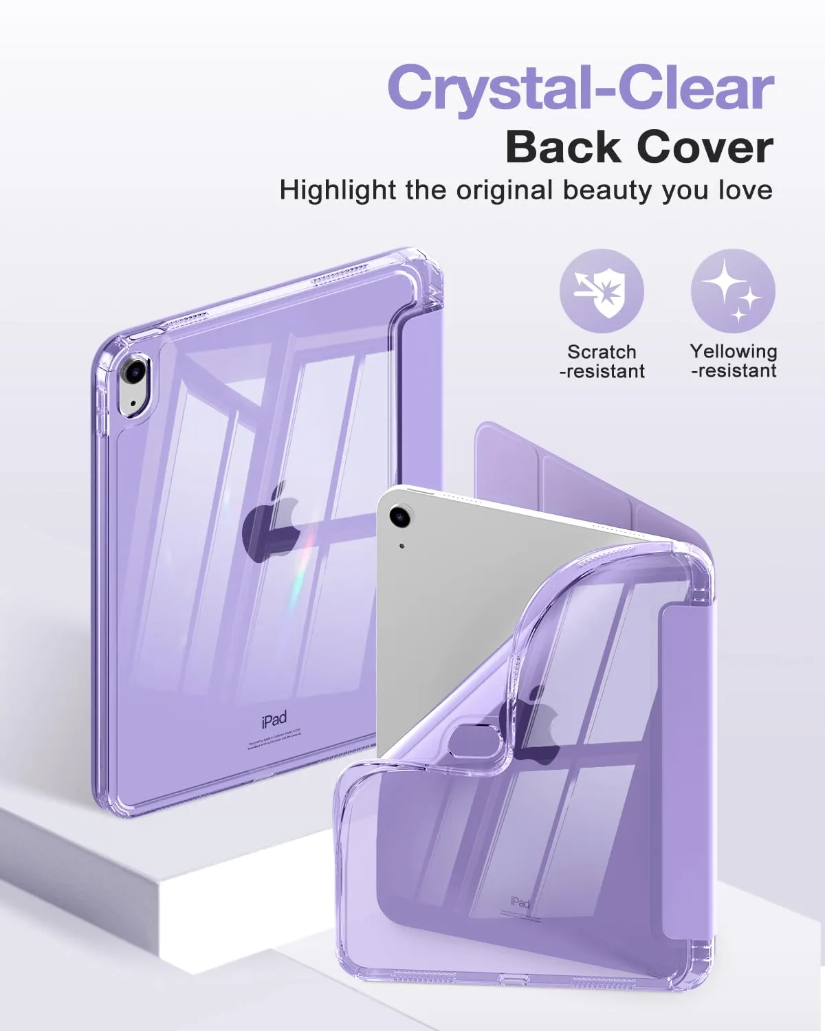 MoKo Custodia per iPad 11ª Gen 11" e 10ª Gen 10,9", Lilla - immagine 3