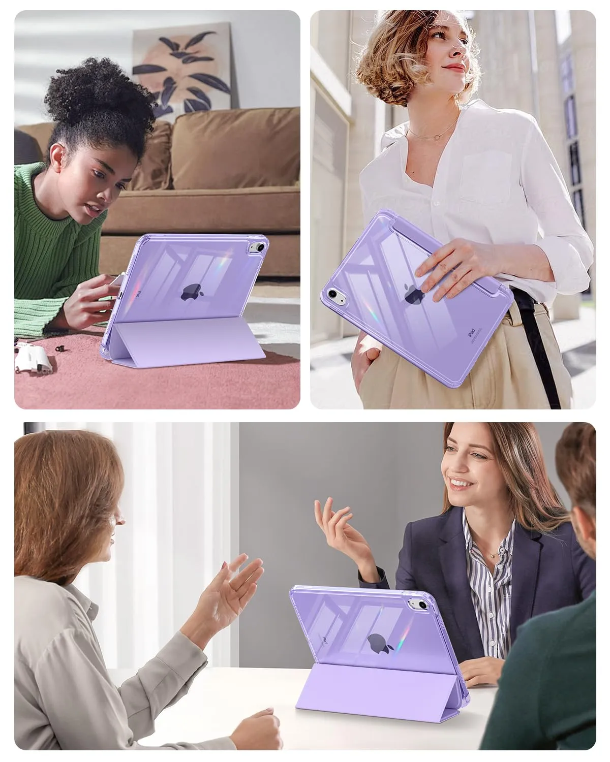 MoKo Custodia per iPad 11ª Gen 11" e 10ª Gen 10,9", Lilla - immagine 9