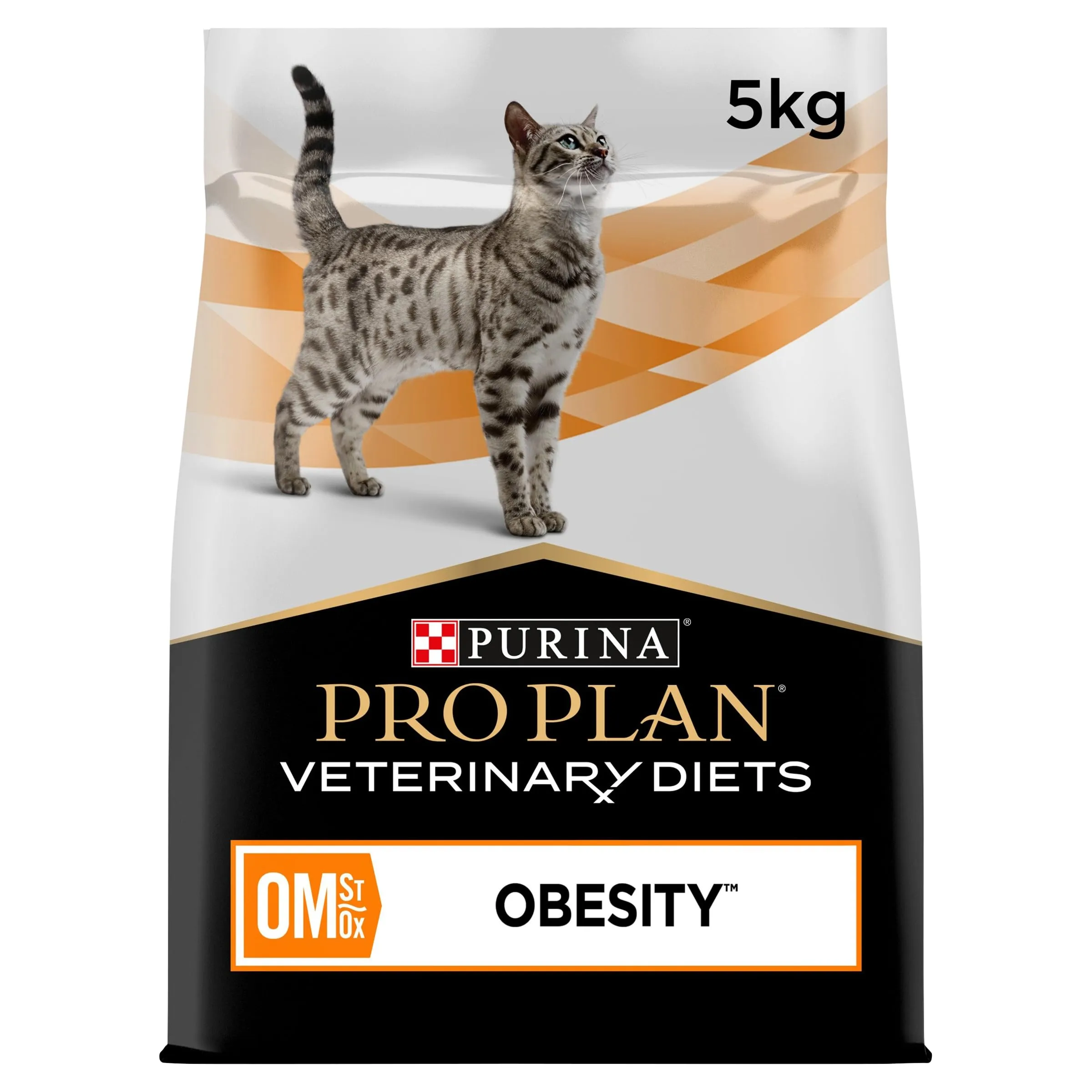 Purina Pro Plan Veterinary Diets Feline OM St/Ox Dieta Clinica per Gatti, Asciutta, Gestione dell'Obesità, 5 kg - immagine 1