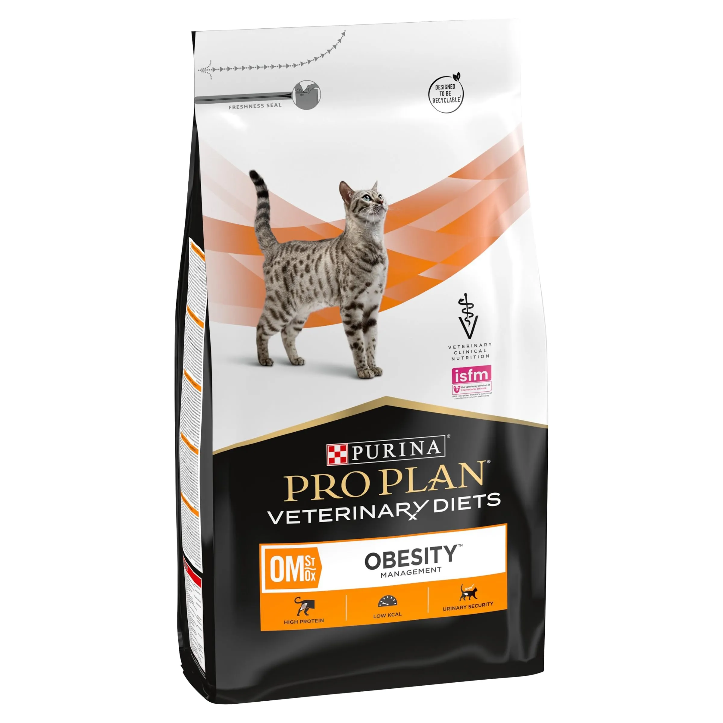 Purina Pro Plan Veterinary Diets Feline OM St/Ox Dieta Clinica per Gatti, Asciutta, Gestione dell'Obesità, 5 kg - immagine 3