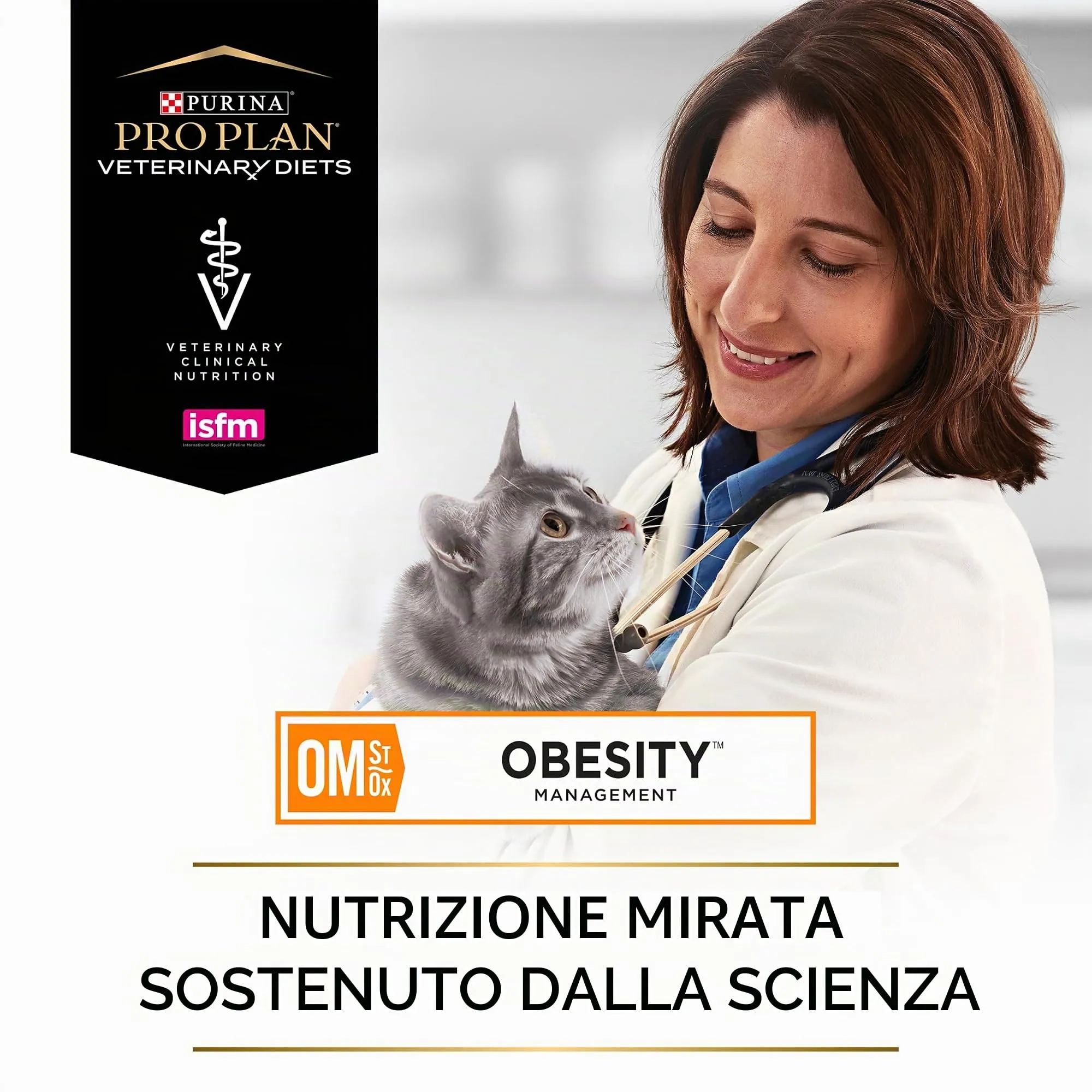 Purina Pro Plan Veterinary Diets Feline OM St/Ox Dieta Clinica per Gatti, Asciutta, Gestione dell'Obesità, 5 kg - immagine 6