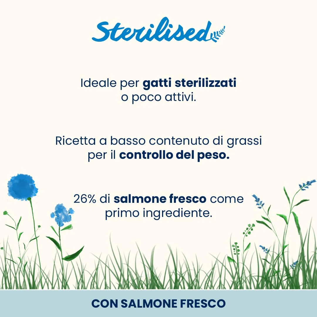 Almo Nature Sterilised Crocchette Gatto con Salmone Fresco, 400g - immagine 2