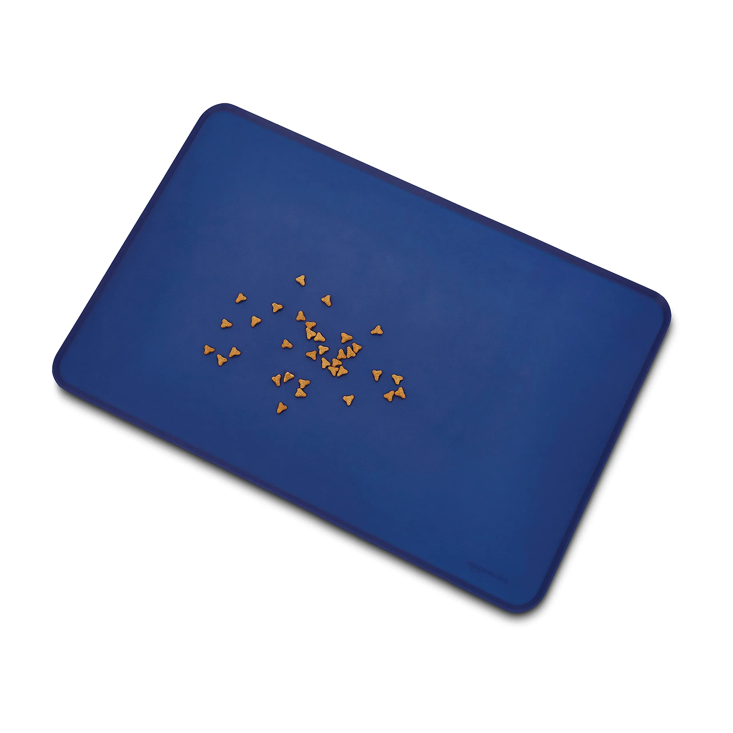 Amazon Basics Tappetino Sottociotola per Animali Domestici in Silicone, Impermeabile, 61 x 41 cm, Blu - immagine 3