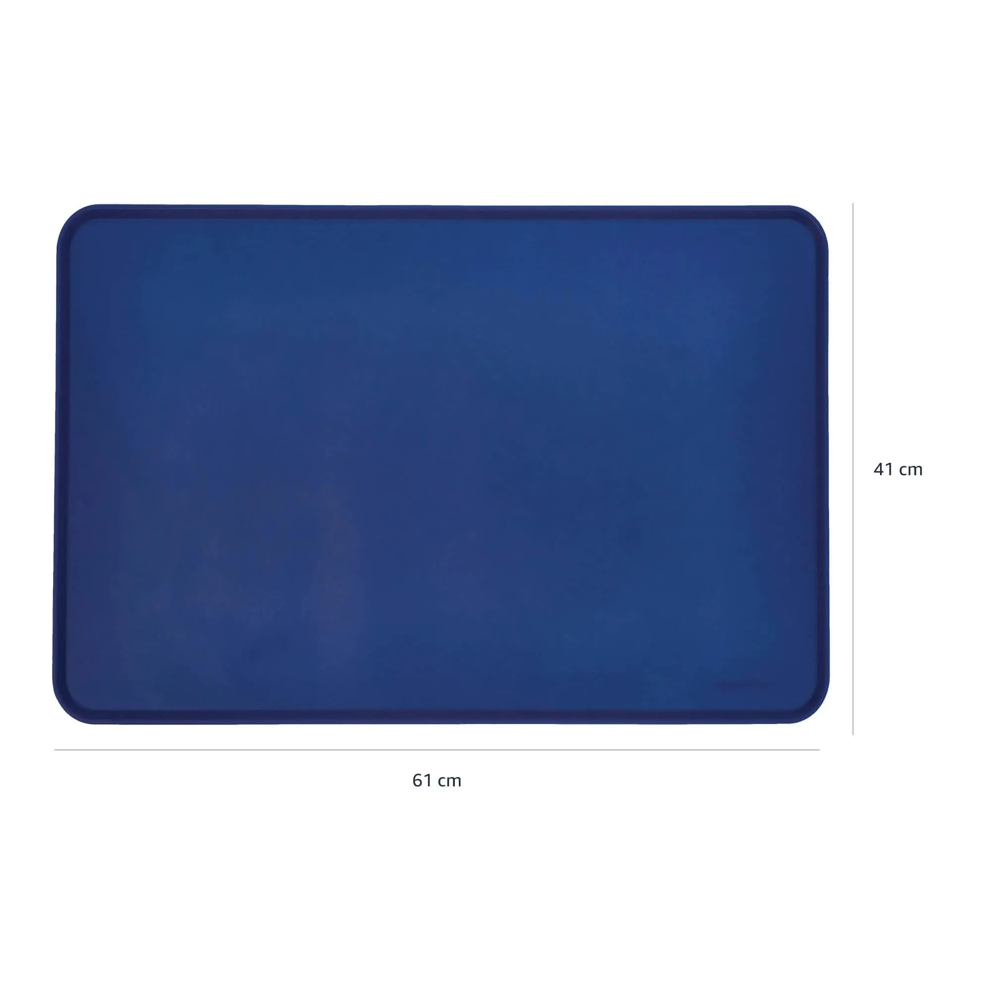 Amazon Basics Tappetino Sottociotola per Animali Domestici in Silicone, Impermeabile, 61 x 41 cm, Blu - immagine 4