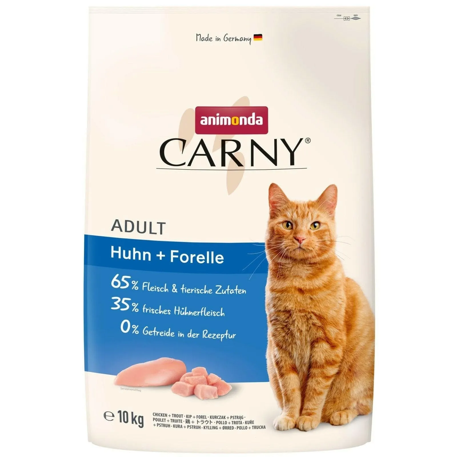 animonda Carny Adult Croccantini Gatto Pollo + Trota, senza zucchero e cereali, 10 kg - immagine 2
