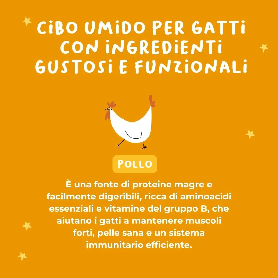 Hygge Cat Tartare di Pollo 70% per Gatti Sterilizzati, Grain Free, 36 x 85 g - immagine 3