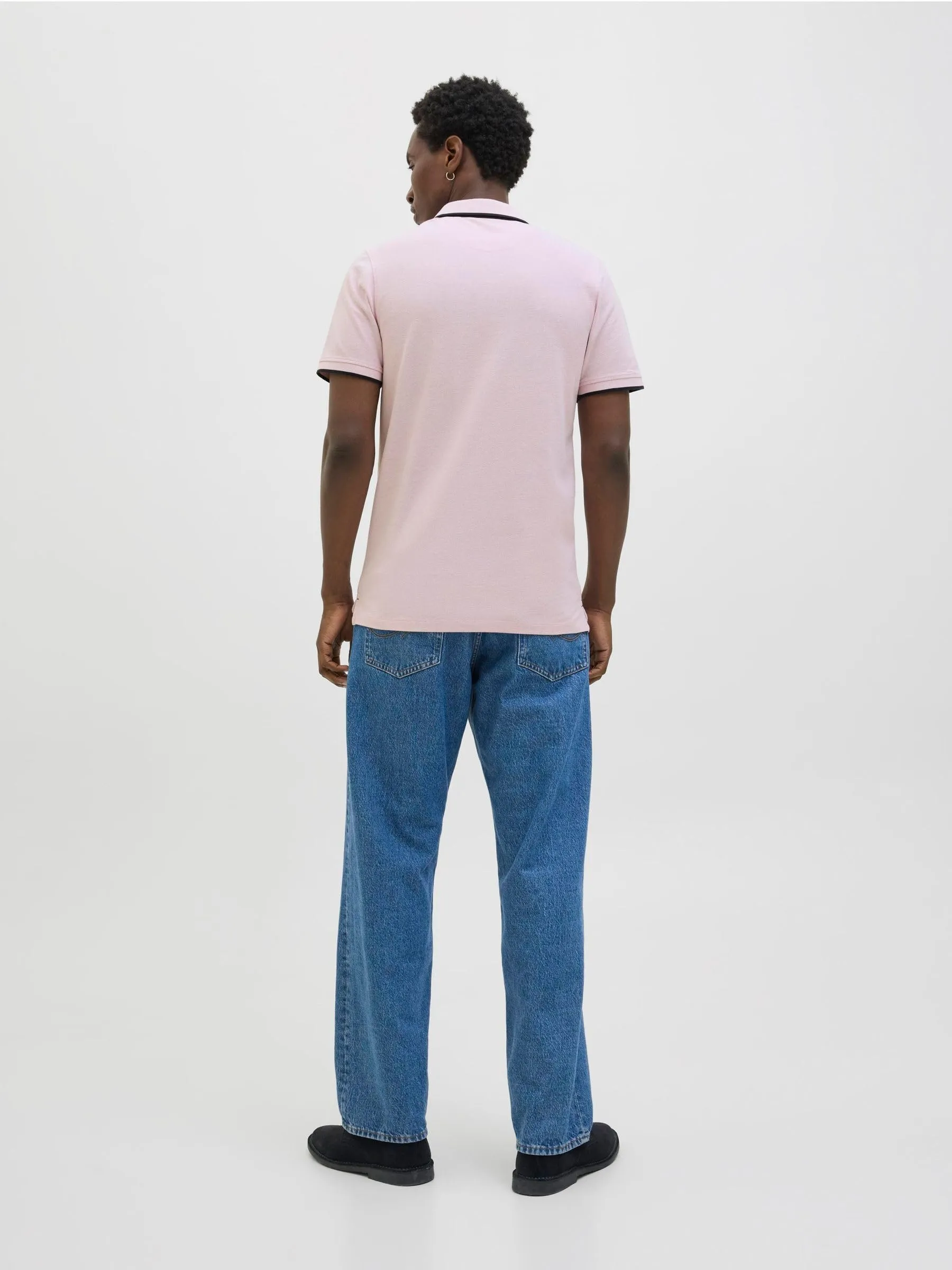 Jack & Jones Jjepaulos Polo S Noos, Rosa Nectar, XXS - immagine 4
