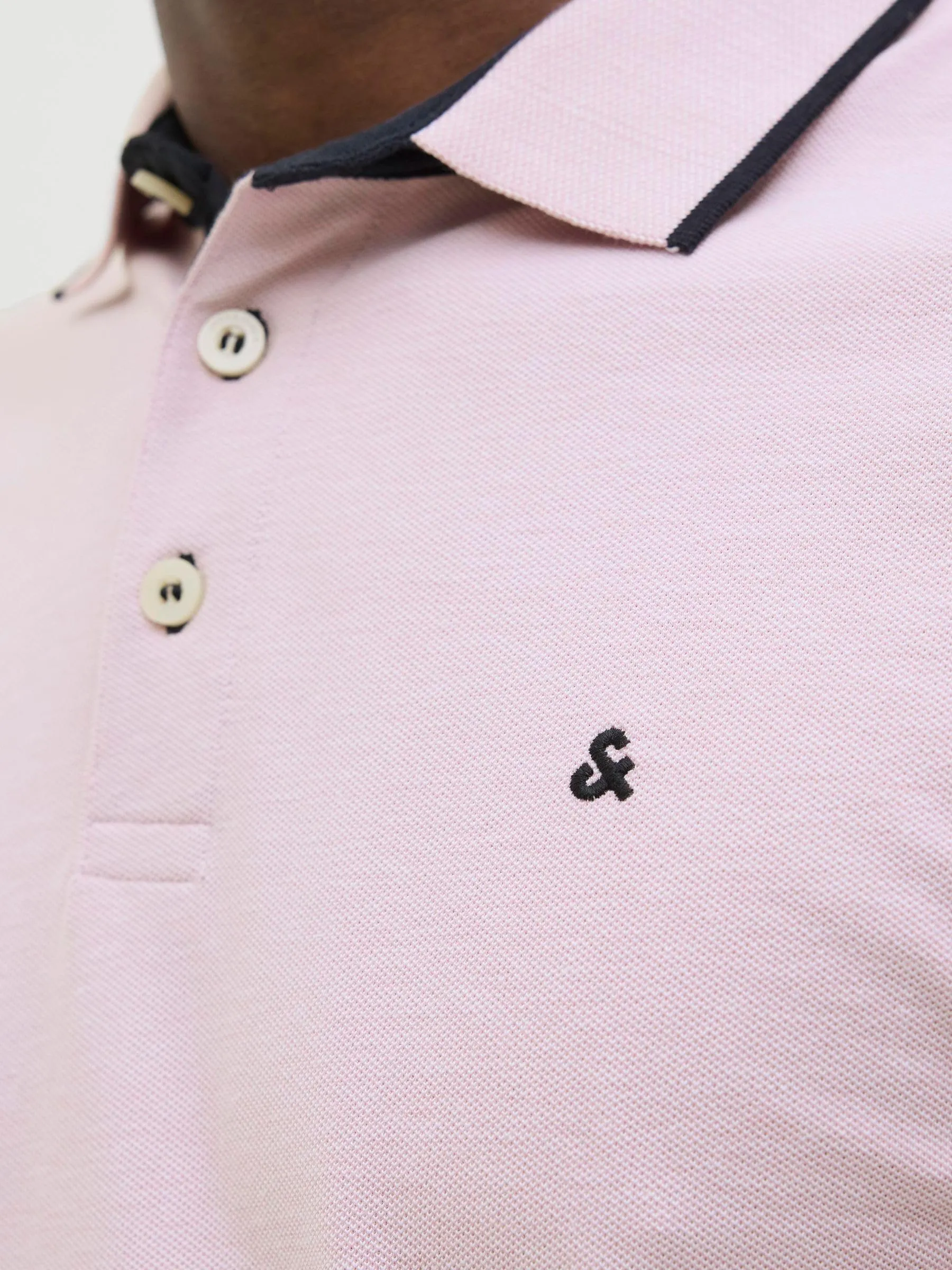 Jack & Jones Jjepaulos Polo S Noos, Rosa Nectar, XXS - immagine 6