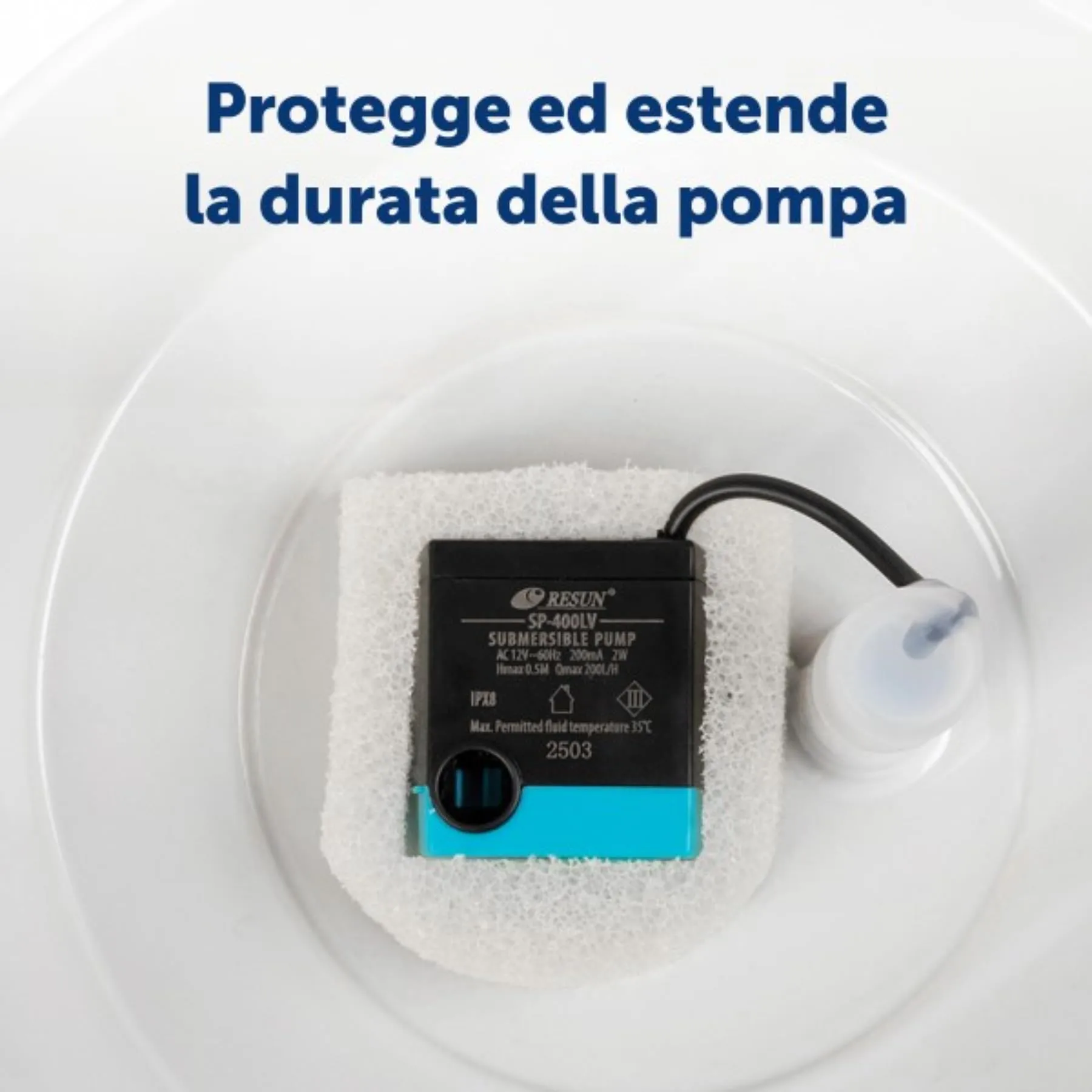 PetSafe PAC19-14089 Filtri di Schiuma di Ricambio per Fontane Drinkwell 360 in Acciaio Inossidabile e Ceramica, Confezione da 2 - immagine 5