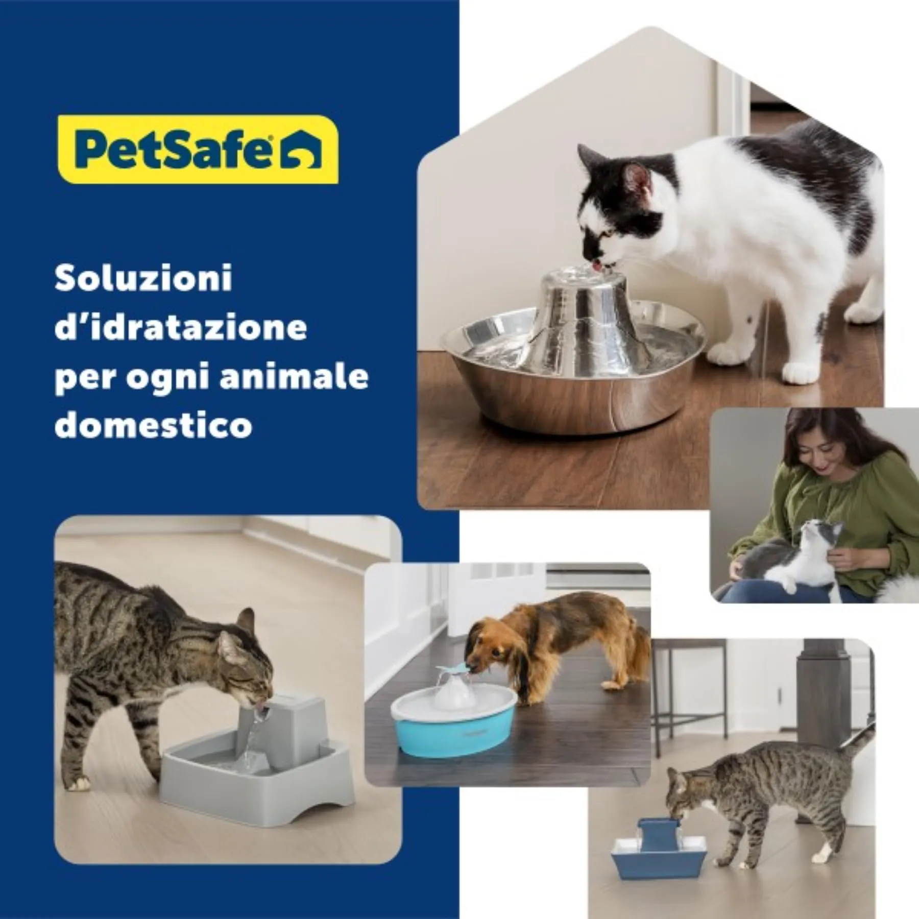 PetSafe PAC19-14089 Filtri di Schiuma di Ricambio per Fontane Drinkwell 360 in Acciaio Inossidabile e Ceramica, Confezione da 2 - immagine 6