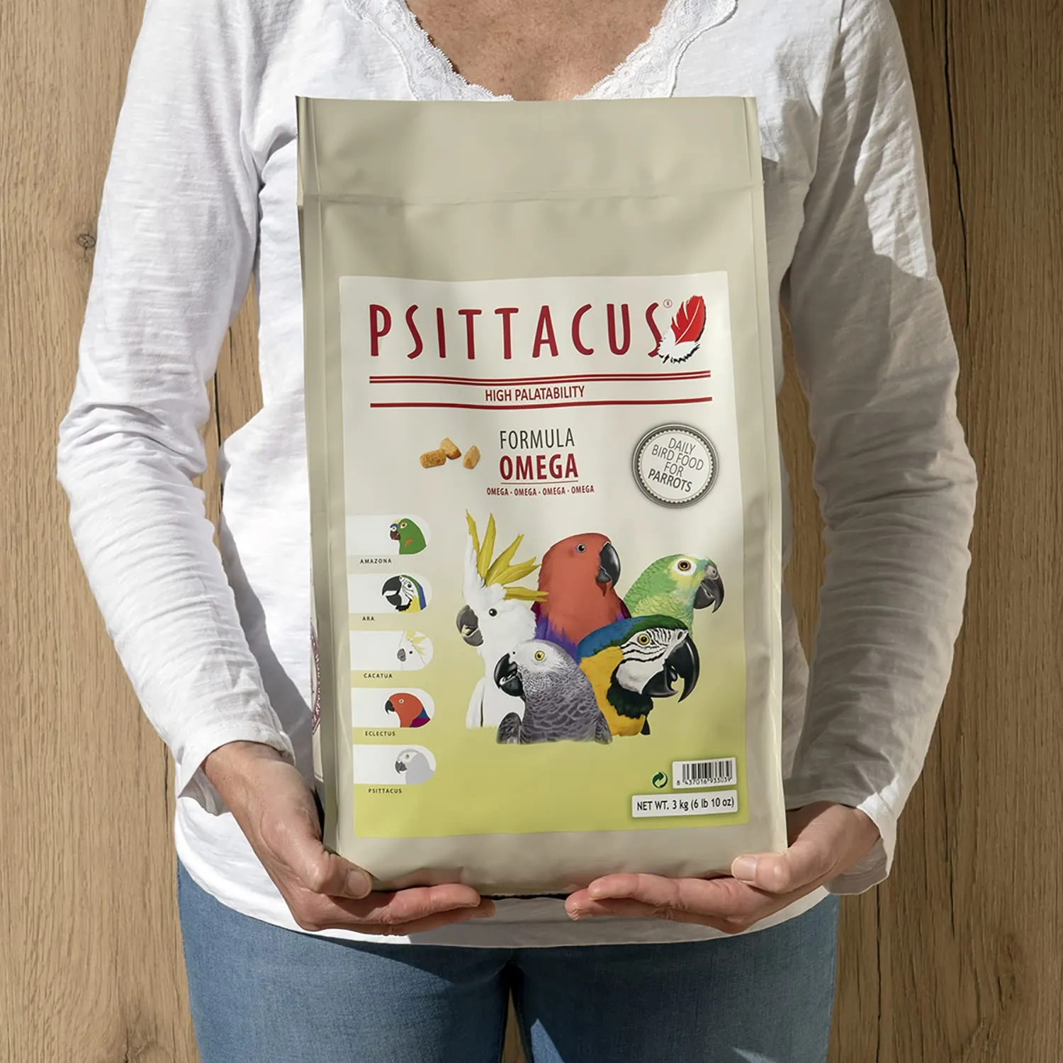 Psittacus Omega Mangime Completo per Ara, Ecletti, Cenerini e Pappagalli Africani, 3 kg - immagine 6